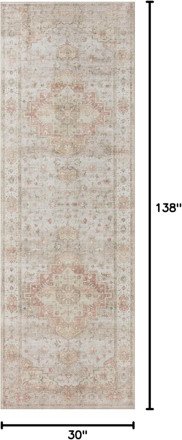 Loloi II Heidi Collection HEI-02 Sage / Multi, Oriental Area Rug 2'-6" x 11'-6"