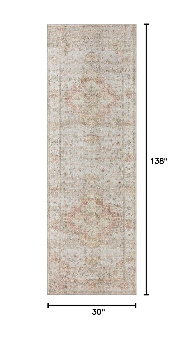 Loloi II Heidi Collection HEI-02 Sage / Multi, Oriental Area Rug 2'-6" x 11'-6"