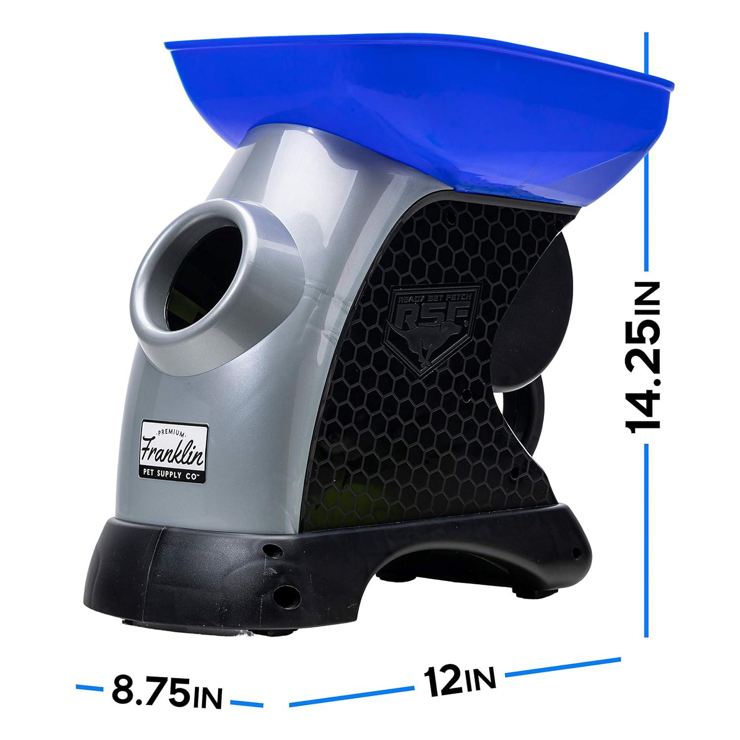 Franklin Pet Ready Set Fetch Automatic Tennis Ball Launcher Dog Toy - Official Size Tennis Ball Thrower - Interactive Toy