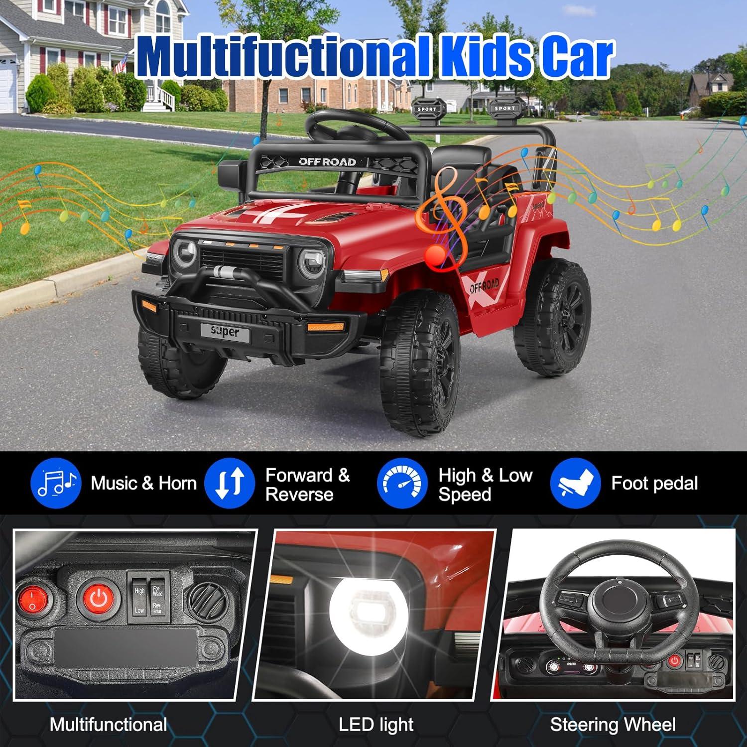 Himimi 1 Seater All-Terrain Vehicles Battery Powered Ride On with Remote Control