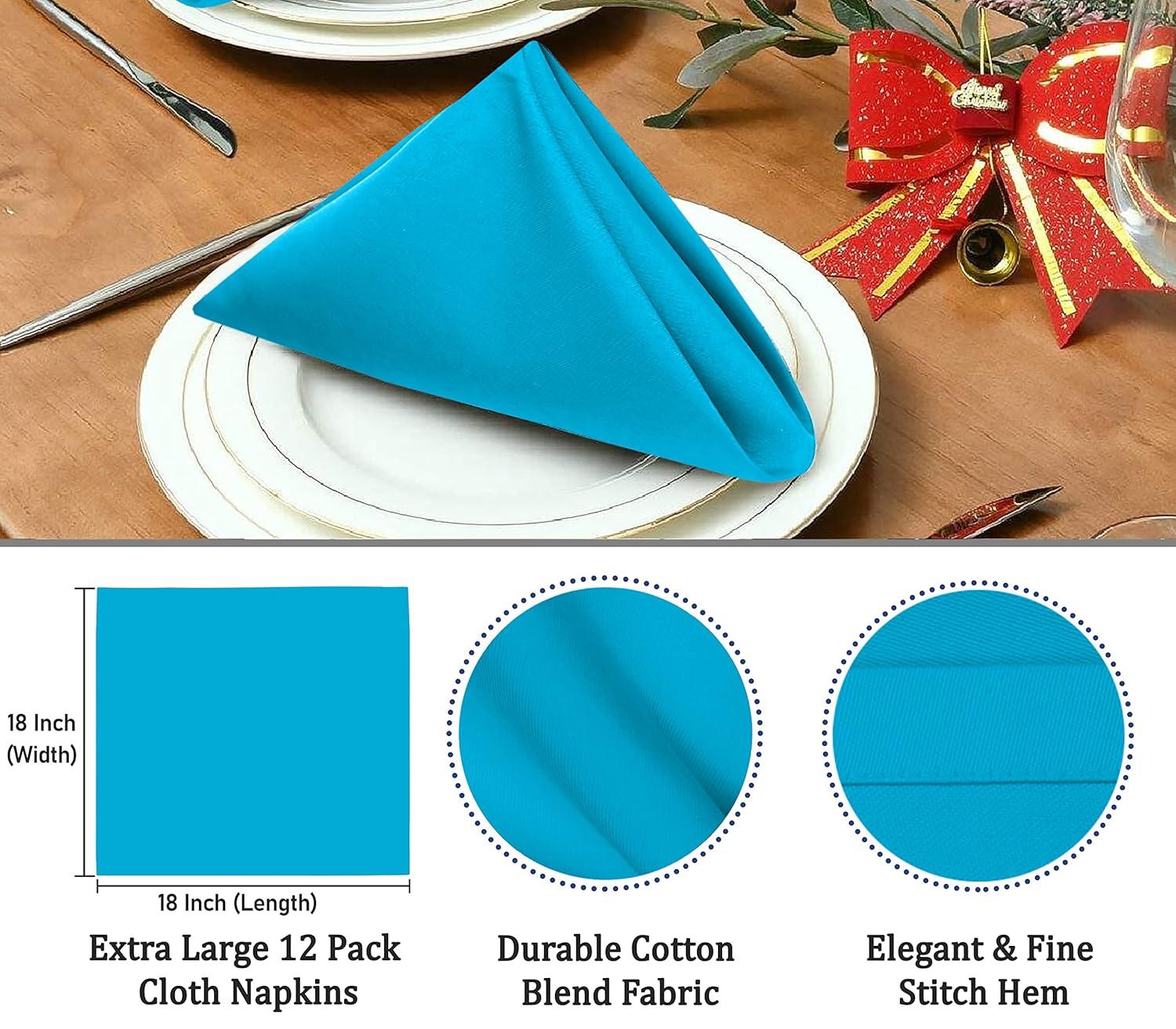 Poly Cotton Enrich Twill Cloth Napkins (Set of 12)