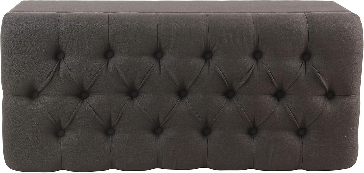 Ainsley Button Tufted Storage Bench - HomePop