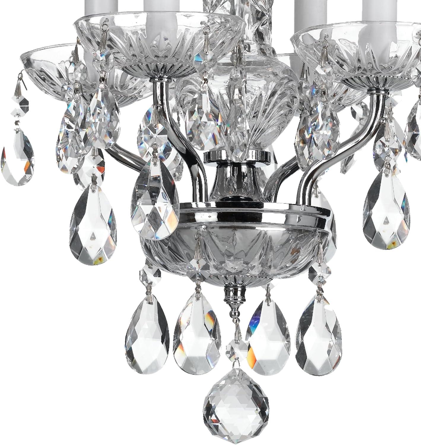 Crystorama Lighting - Traditional Crystal - 15 Inch 4 Light Chandelier-Italian