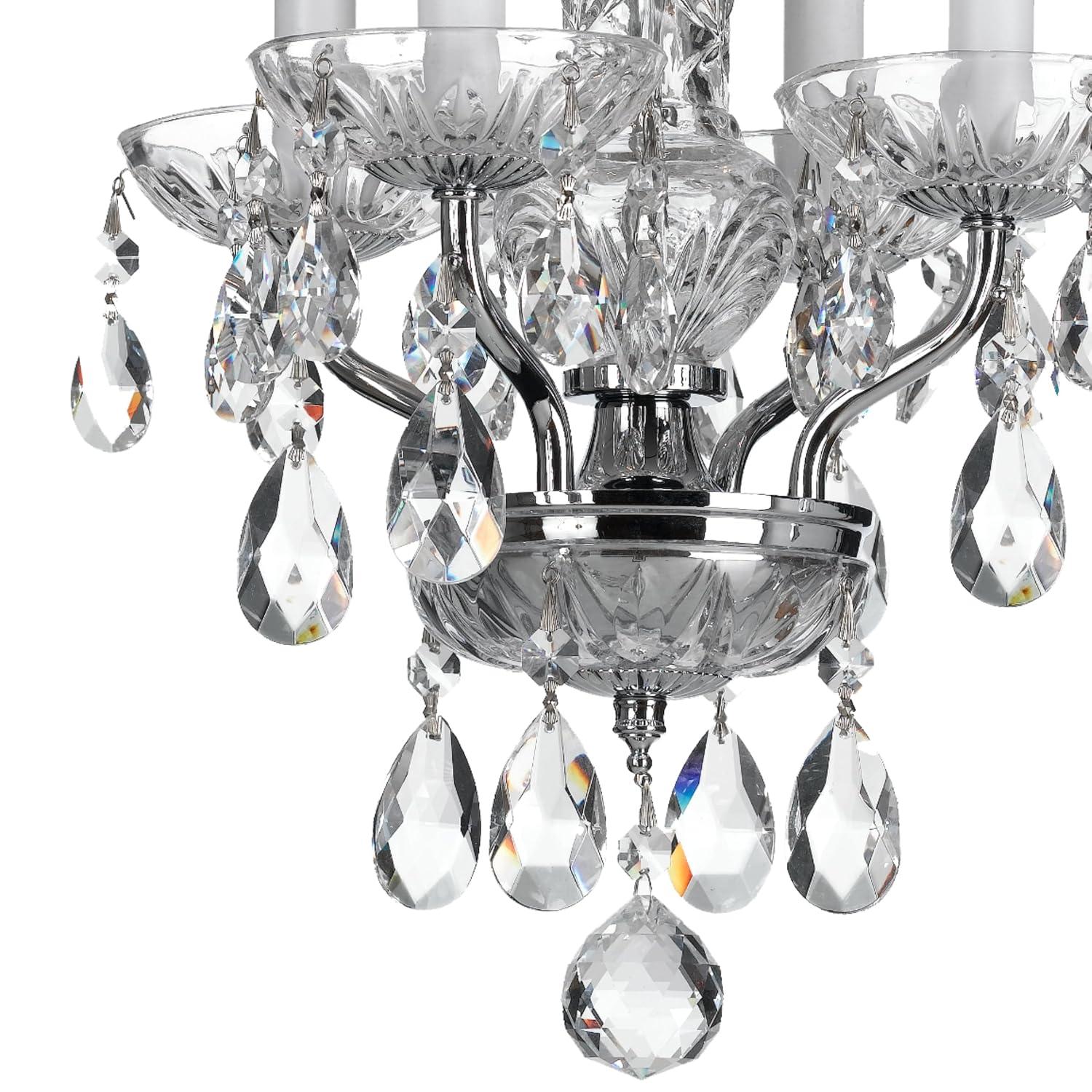 Crystorama Lighting - Traditional Crystal - 15 Inch 4 Light Chandelier-Italian