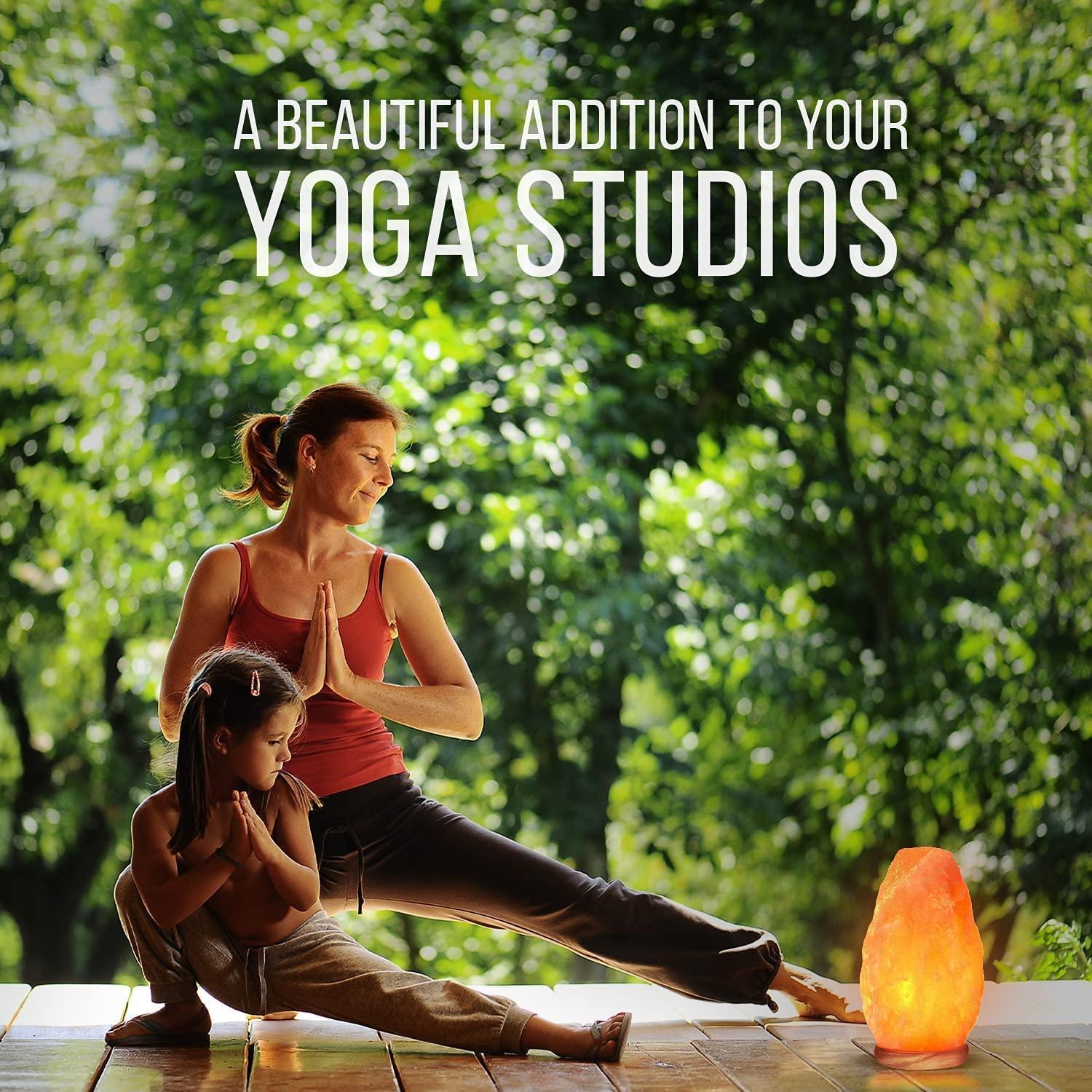 Himalayan Glow Natural Himalayan Salt Lamp with Dimmer Switch - All Natural and Handcrafted with Wooden Base – 6-8 lbs