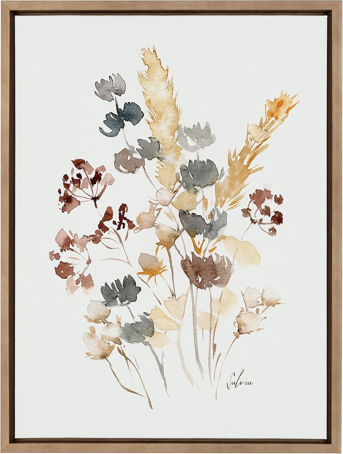 Sylvie Wild Salvia Framed Canvas by Sara Berrenson - Kate & Laurel All Things Decor