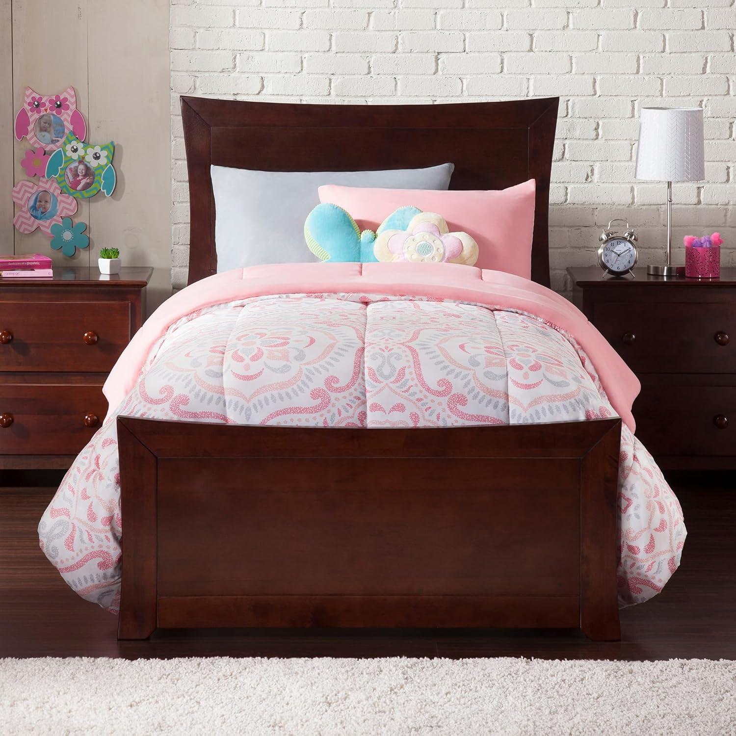 AR9012114 Metro Platform Bed with 2 Urban Bed Drawers, Twin XL, Walnut