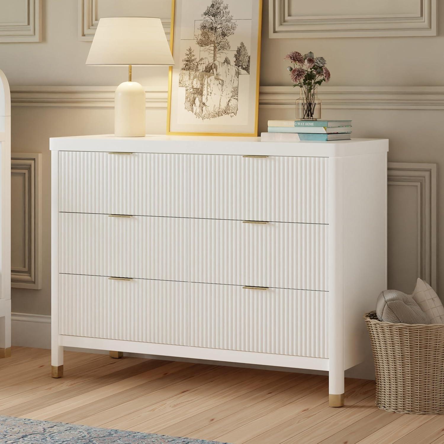 Brimsley Tambour 6 - Drawer Assembled Dresser