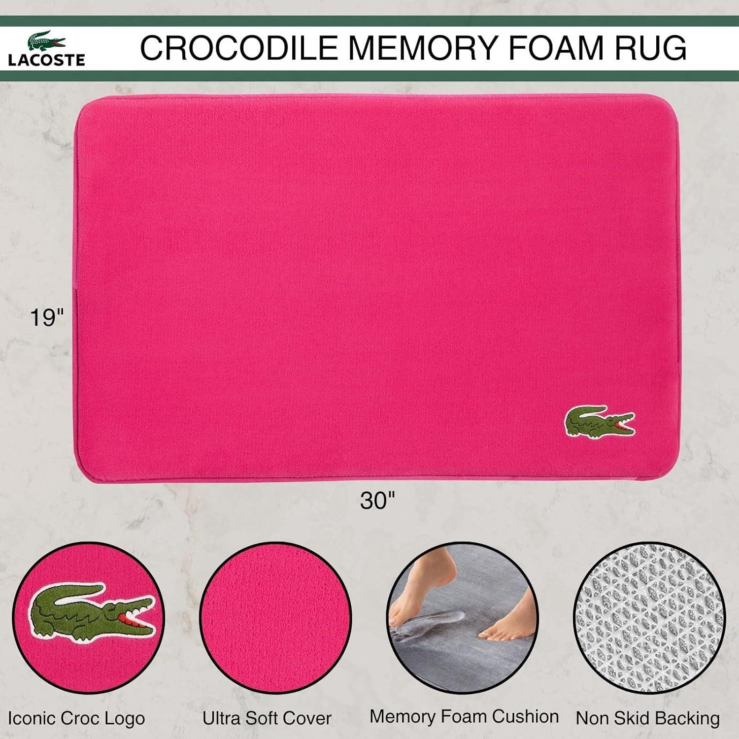 Lacoste Memory Foam Bath Rug