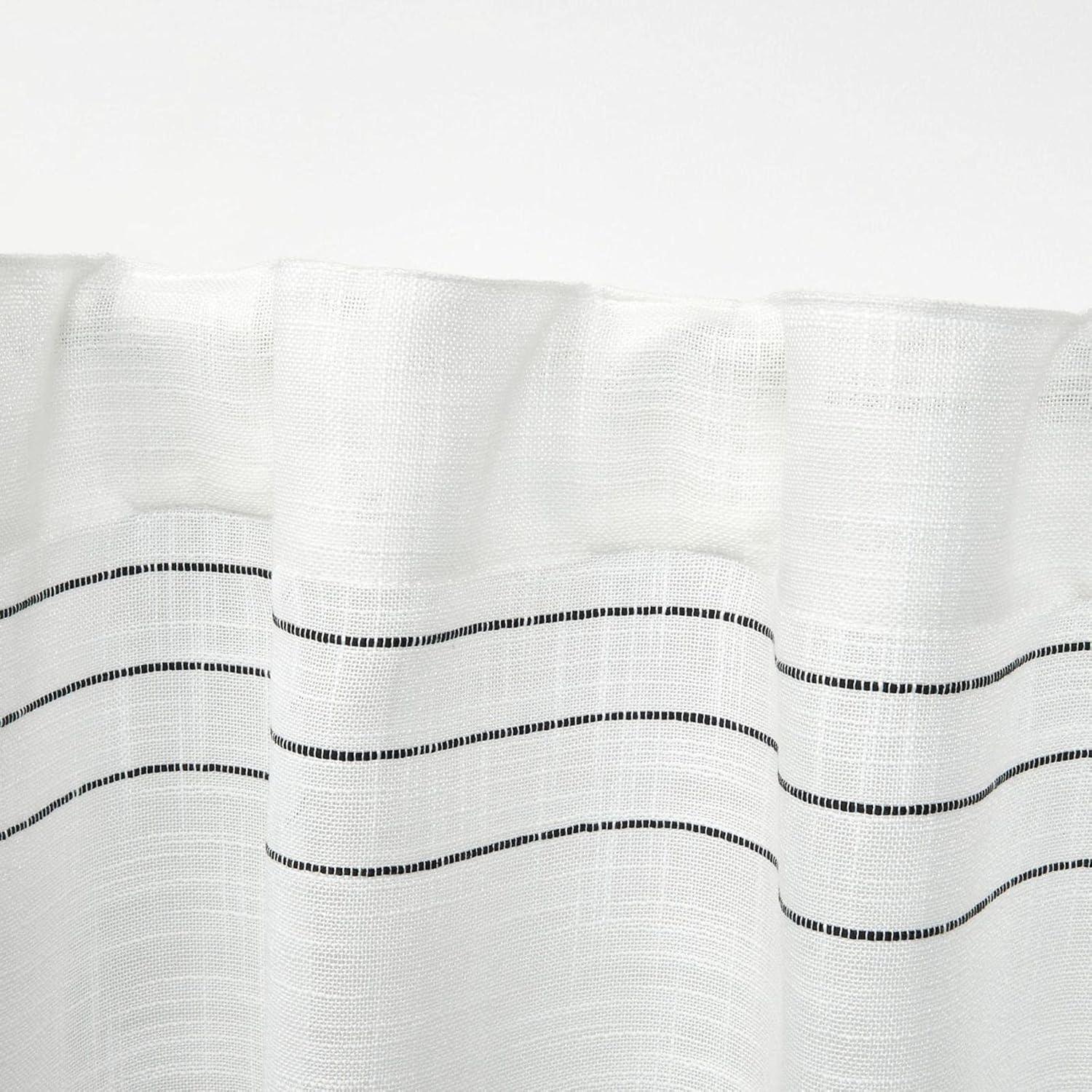 96"x54" Demi Light Filtering Curtain Panel with Tassels Black - Exclusive Home