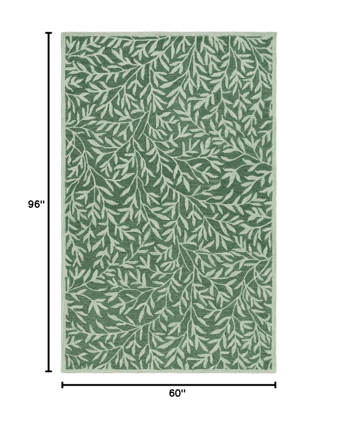 Martha Stewart Rugs Martha Stewart Hand Tufted Wool/Cotton Floral Rug in Ivory/Beige