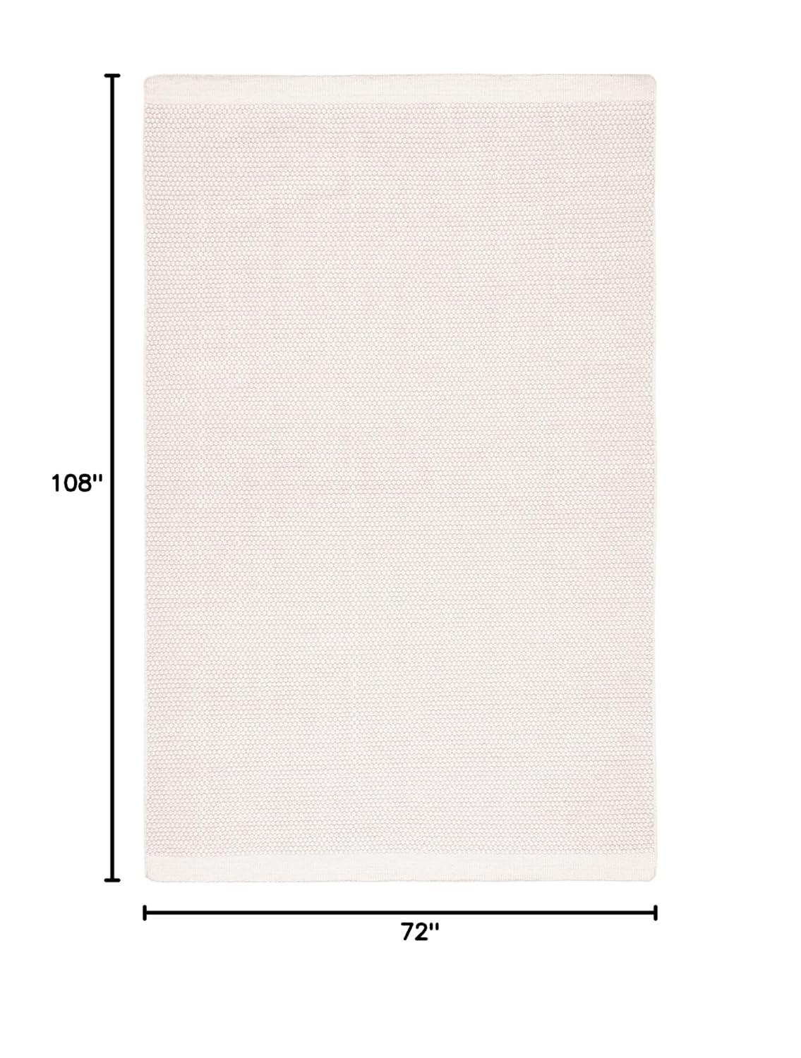 Vermont VRM807 Hand Woven Indoor Area Rug - Ivory - 6'x9' - Safavieh