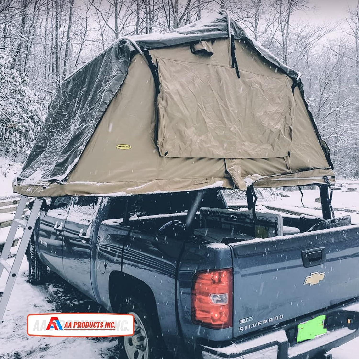 AA-Racks Model APX2501 79" Full-Size Pickup Truck Ladder Racks Low-Profile Height-Adjustable Utility Aluminum Truck Bed Rack with Load Stops-Black