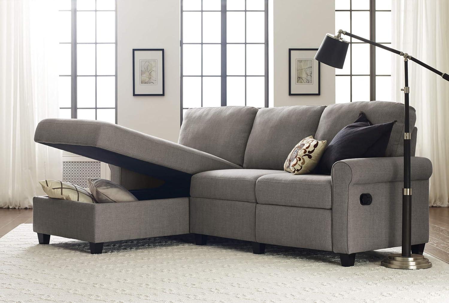 Serta Palisades Reclining Sectional Sofa with Storage Chaise