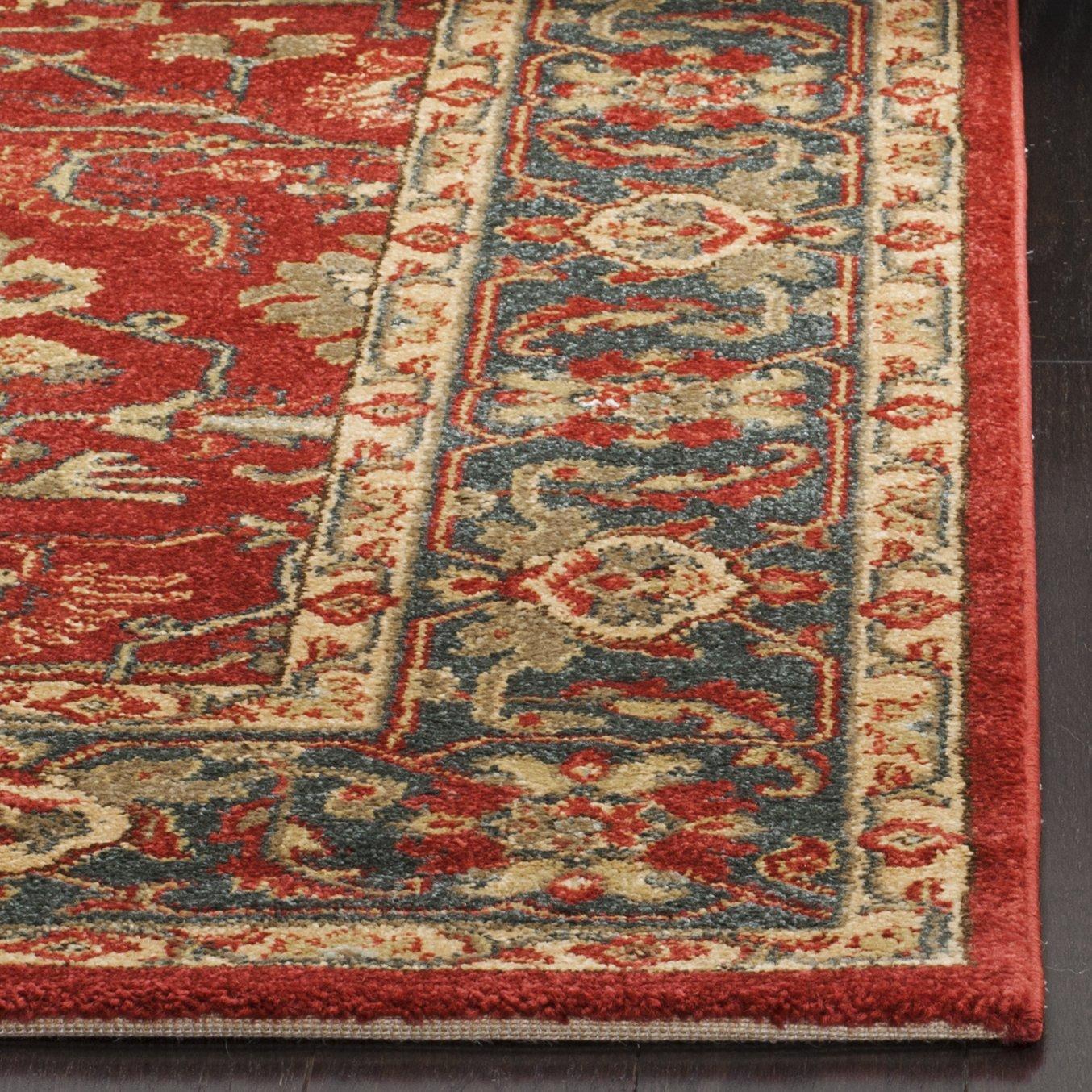 Mahal MAH693 Power Loomed Indoor Accent Rug - Red/Navy - 2'2"x4' - Safavieh