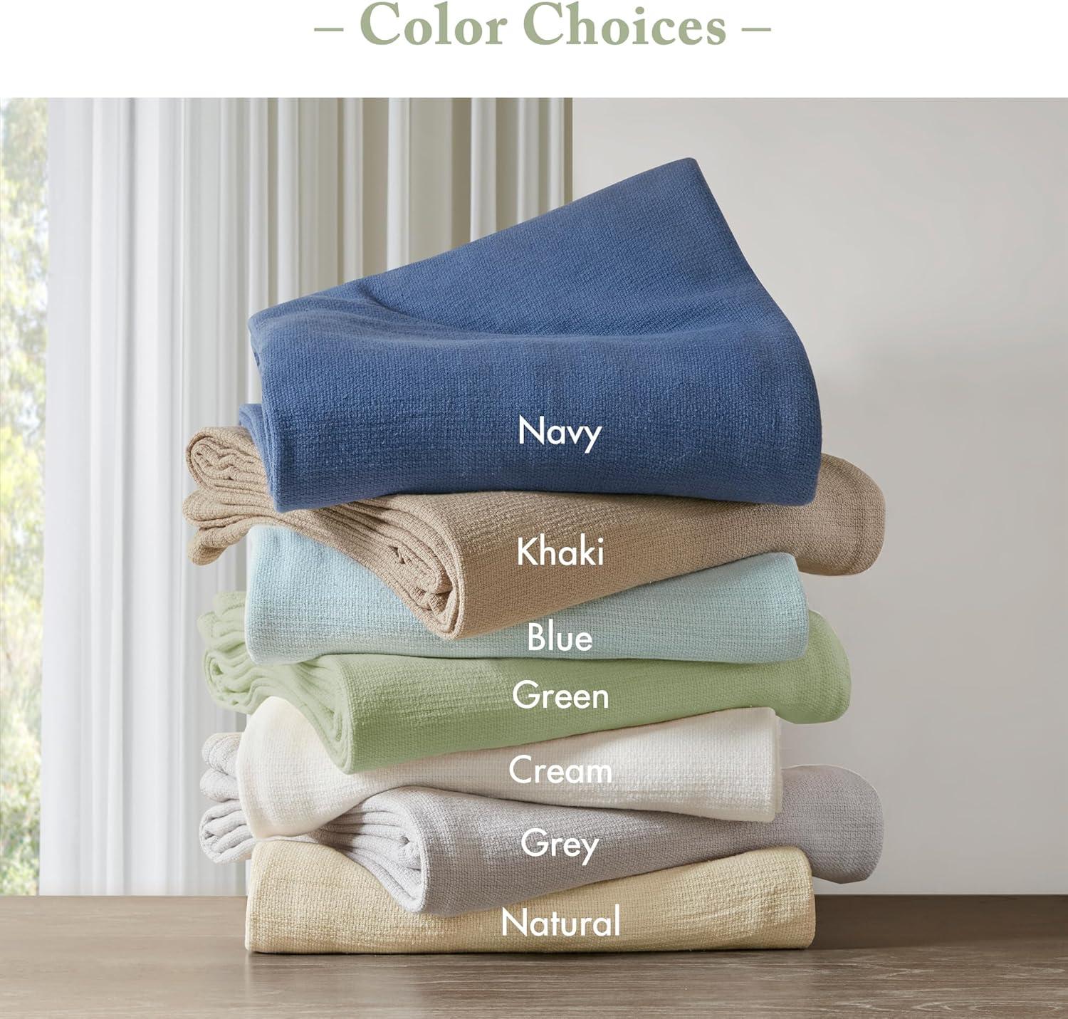 Freshspun Basketweave Cotton Blanket