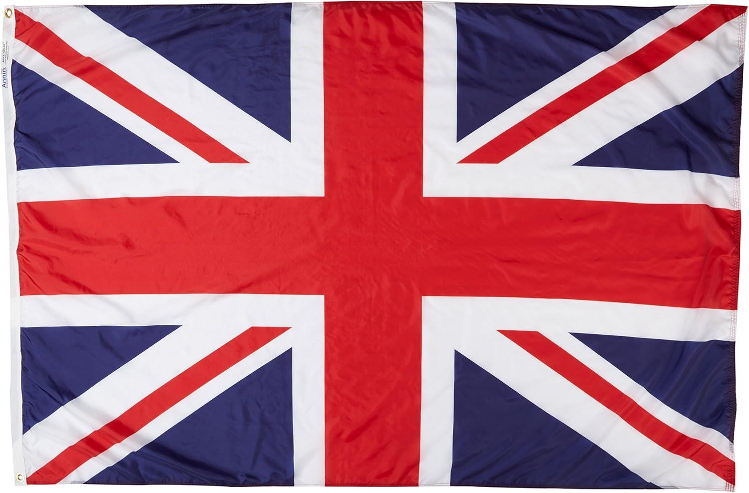 4x6 Foot Nylon United Kingdom Flag with Brass Grommets