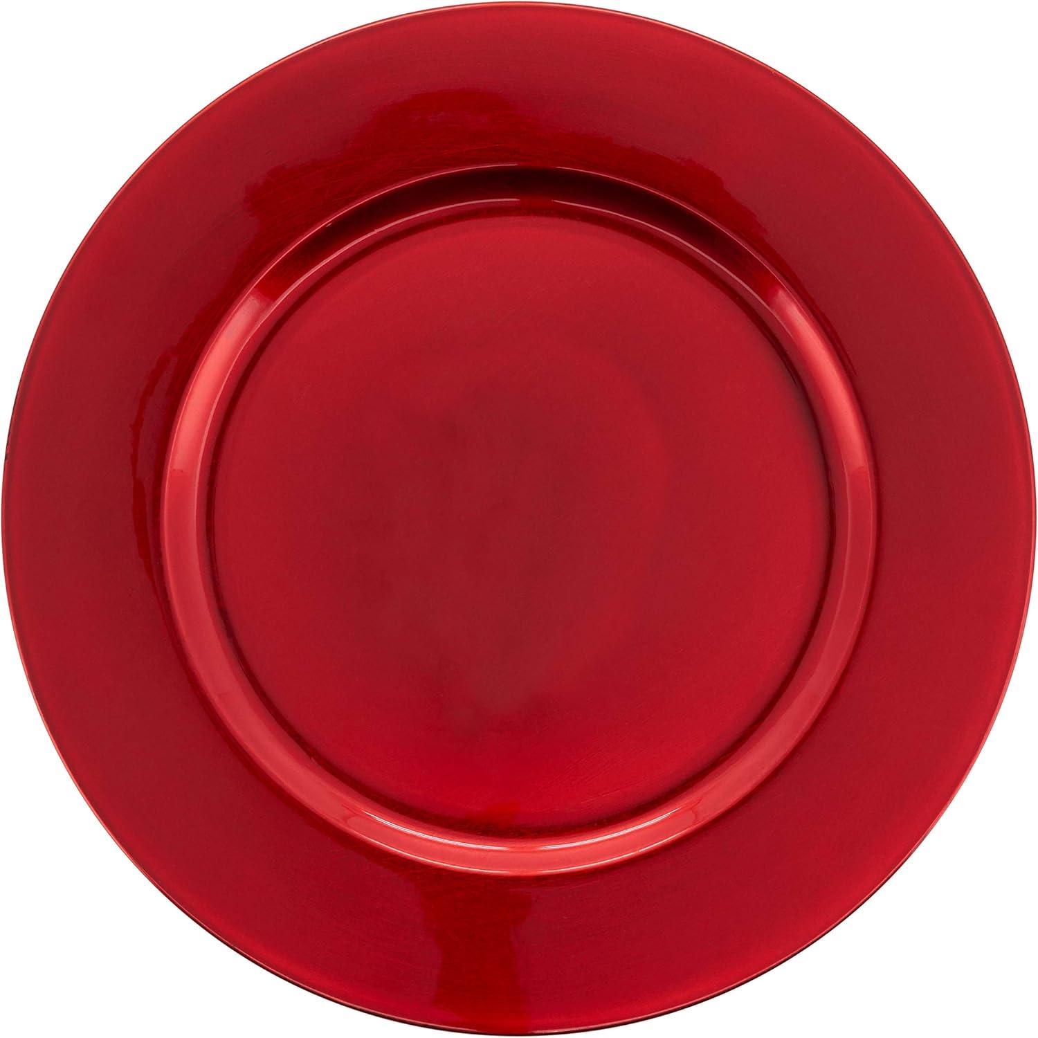 Saro Lifestyle Classic Solid Color Charger Plates