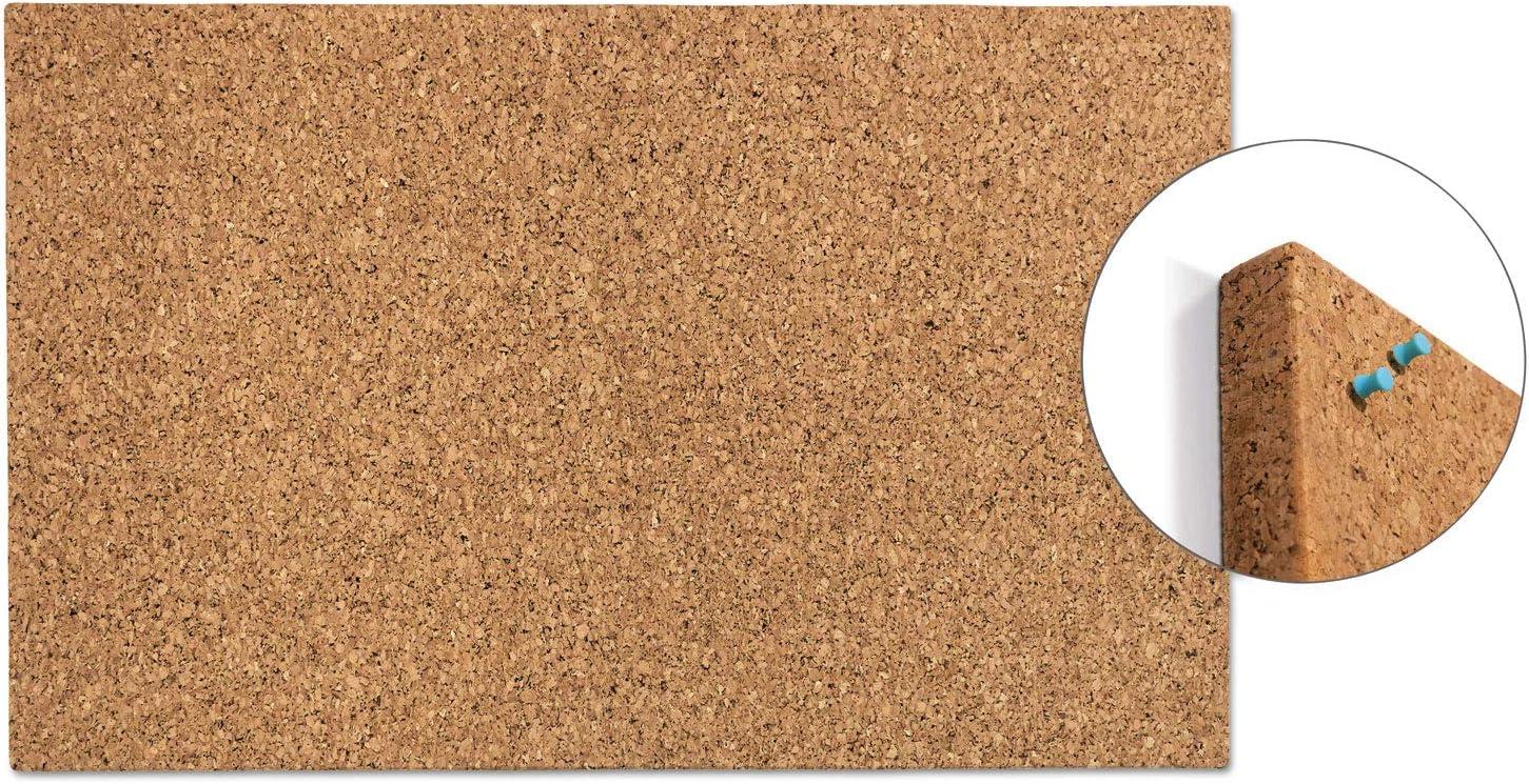 Iceberg iDesign Frameless Cork Bulletin Board with Band, Home or Work Office Accessories, 24” W x 38” L x 1.56” H