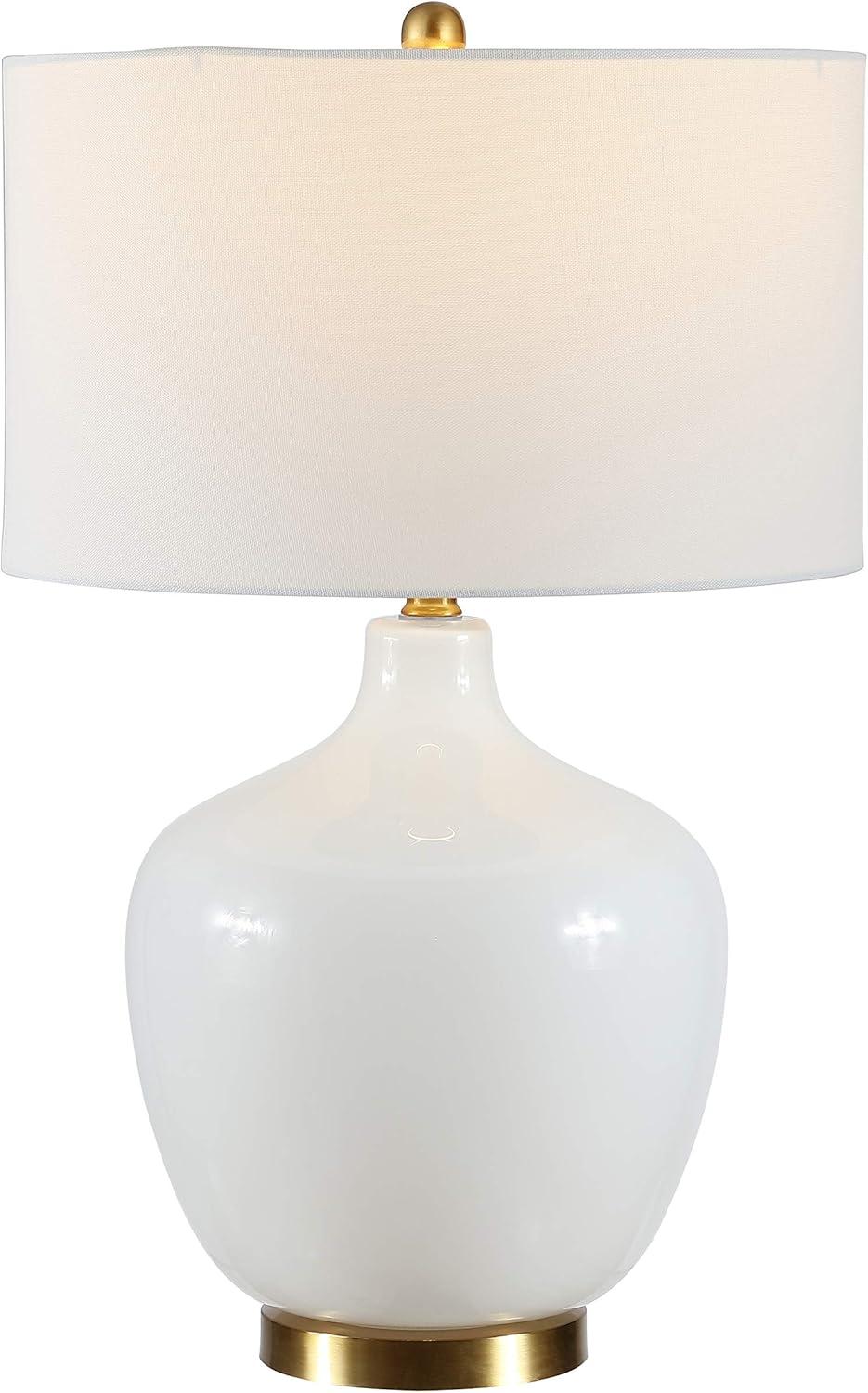 Eugenie Glass Table Lamp - White - Safavieh.