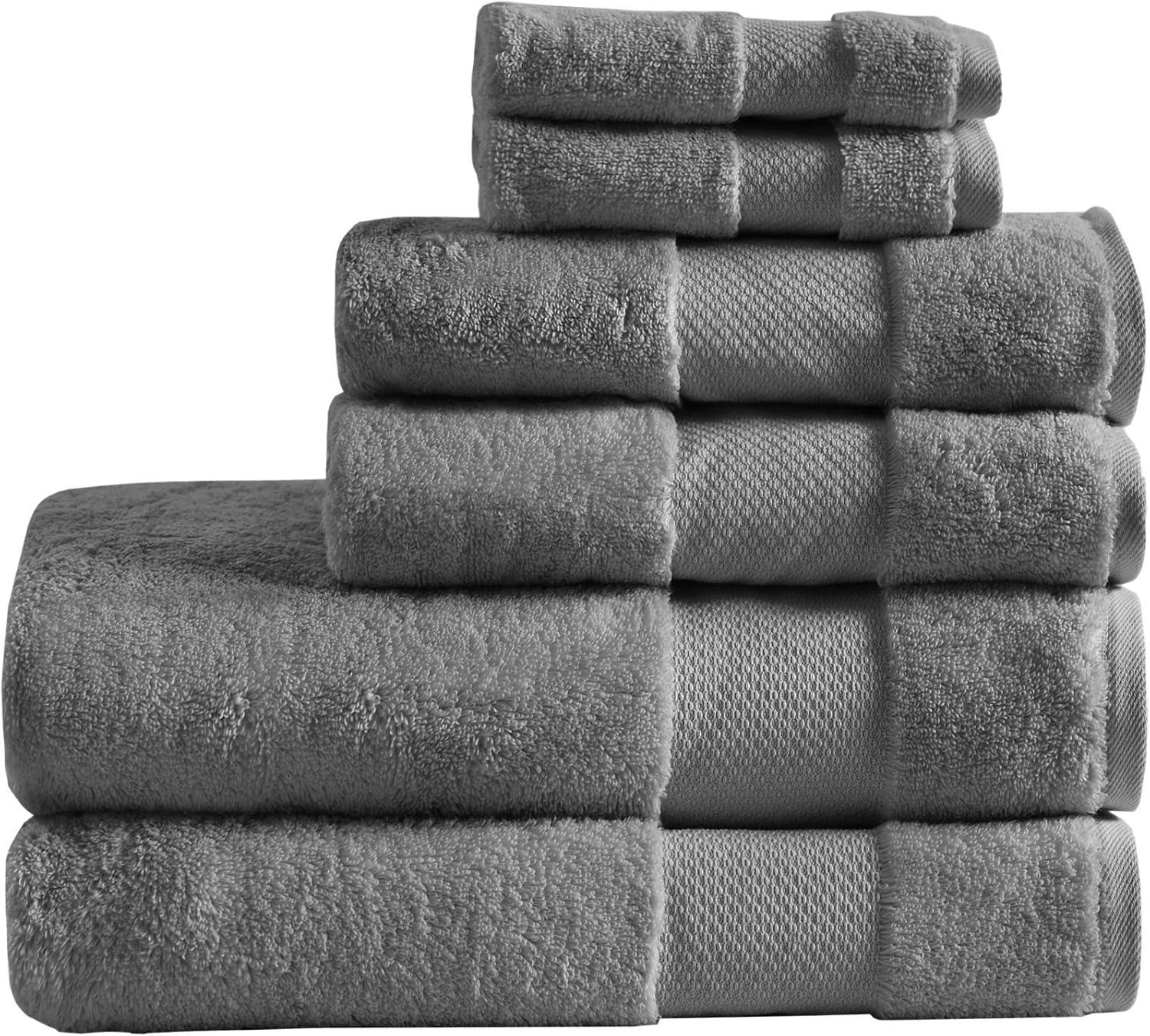 Turkish 6 Piece 100% Cotton Oversized Towel Set