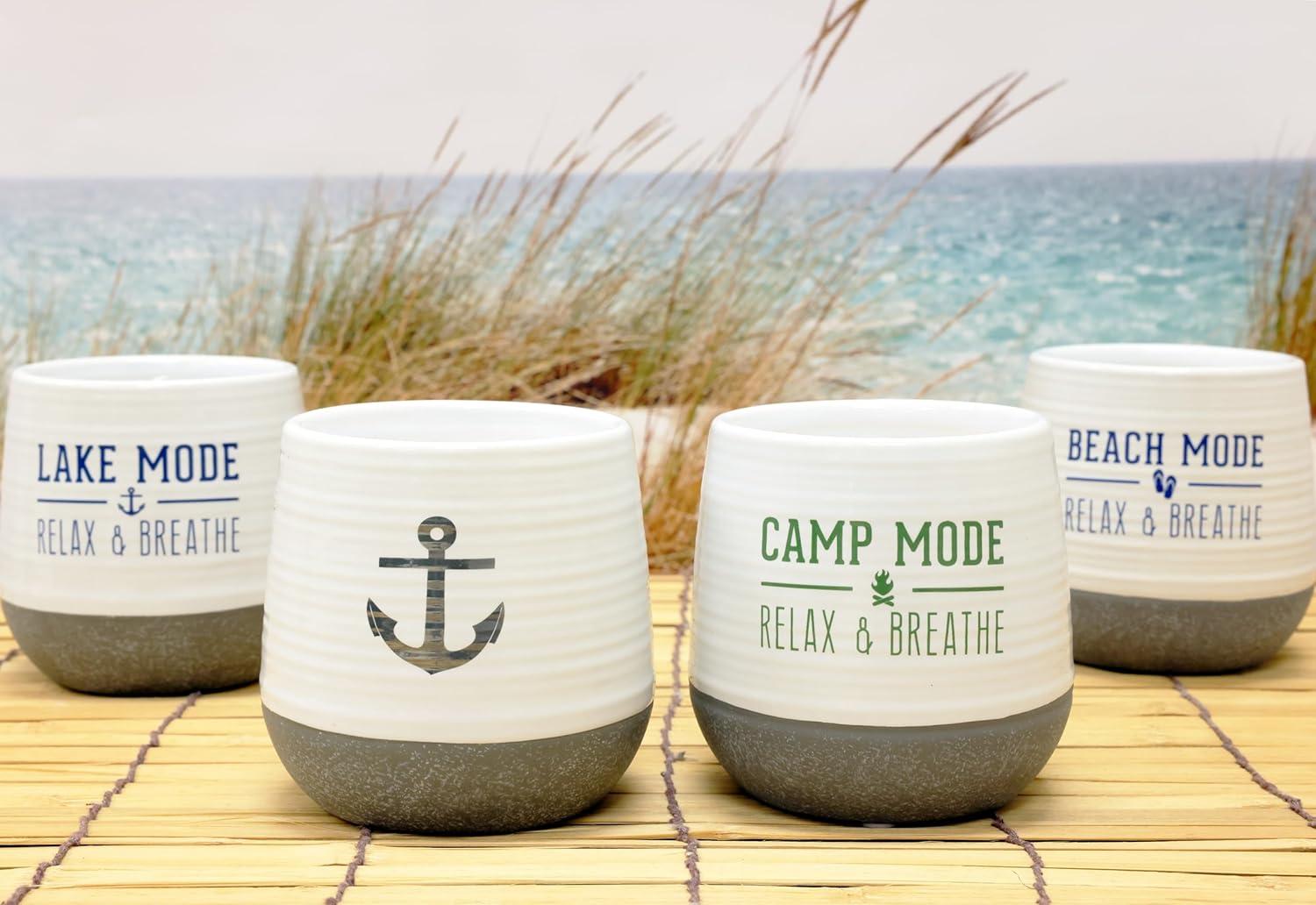 Pavilion - Lake Mode - 11 oz Wax Reveal Secret Surprise Message Single-Wick Jasmine Scented Candle Lake Boat Lover Friend Gift Cottage Water Front Housewarming Present