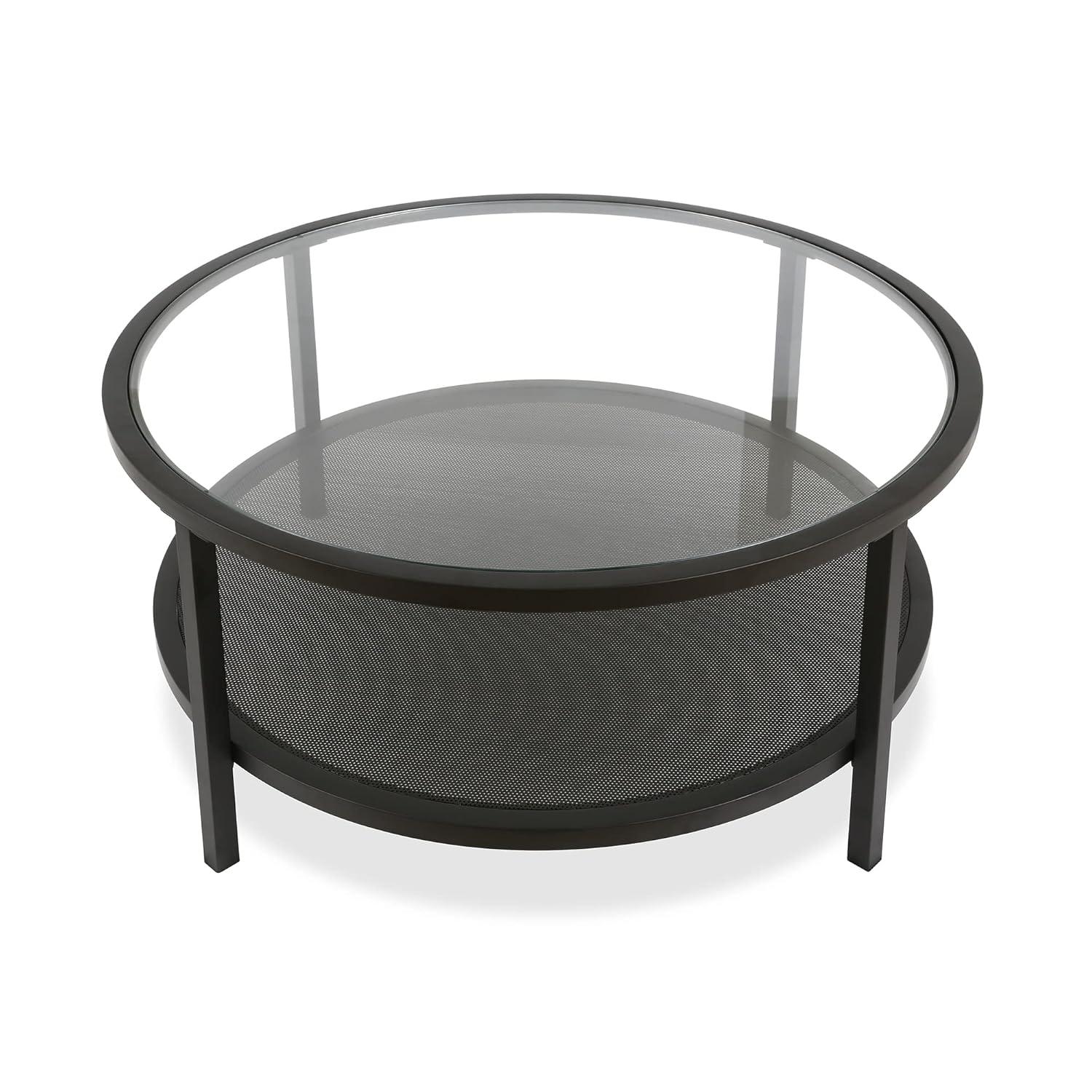 Evelyn&Zoe Rigan 55" Wide Rectangular Console Table, Blackened Bronze