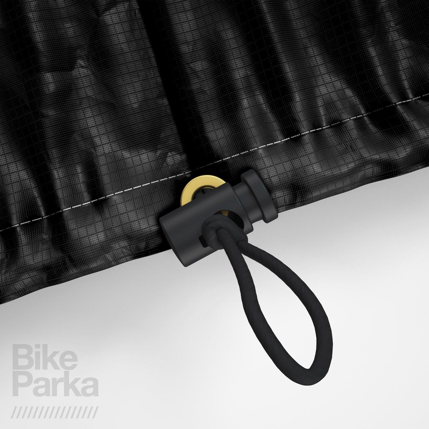 BikeParka Bike Covers Stash Durable Very Tough Fabric Fits handlebars up to 65cm