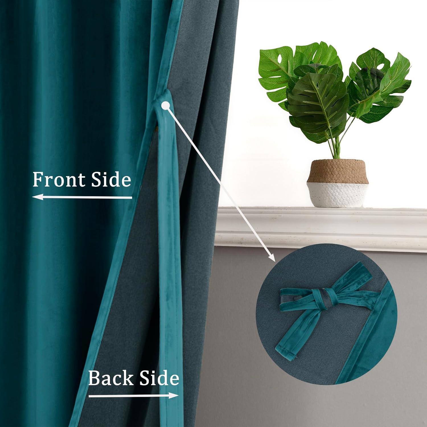 Frifoho Polyester Room Darkening Curtain Pair (Set of 2)