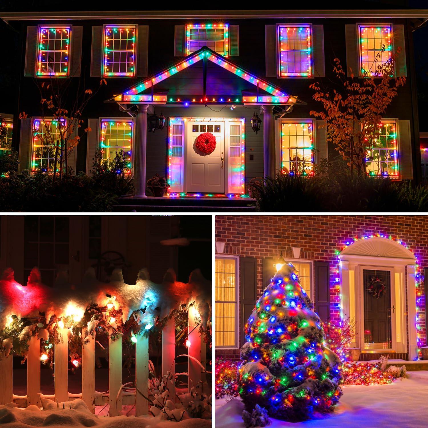 Celebrations Outdoor Light Set 25 Lights Multi-Colored Ceramic Ul Listed