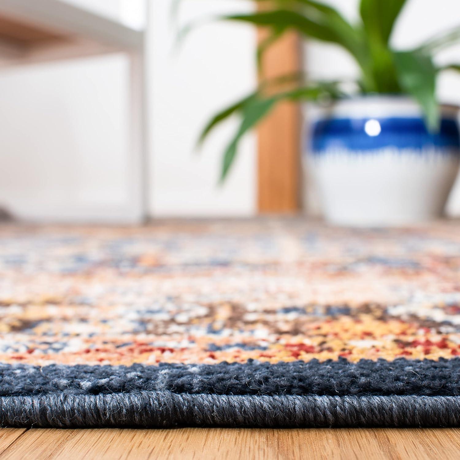 Bijar BIJ652 Power Loomed Area Rug - Brown/Rust - 3'x3' - Safavieh.