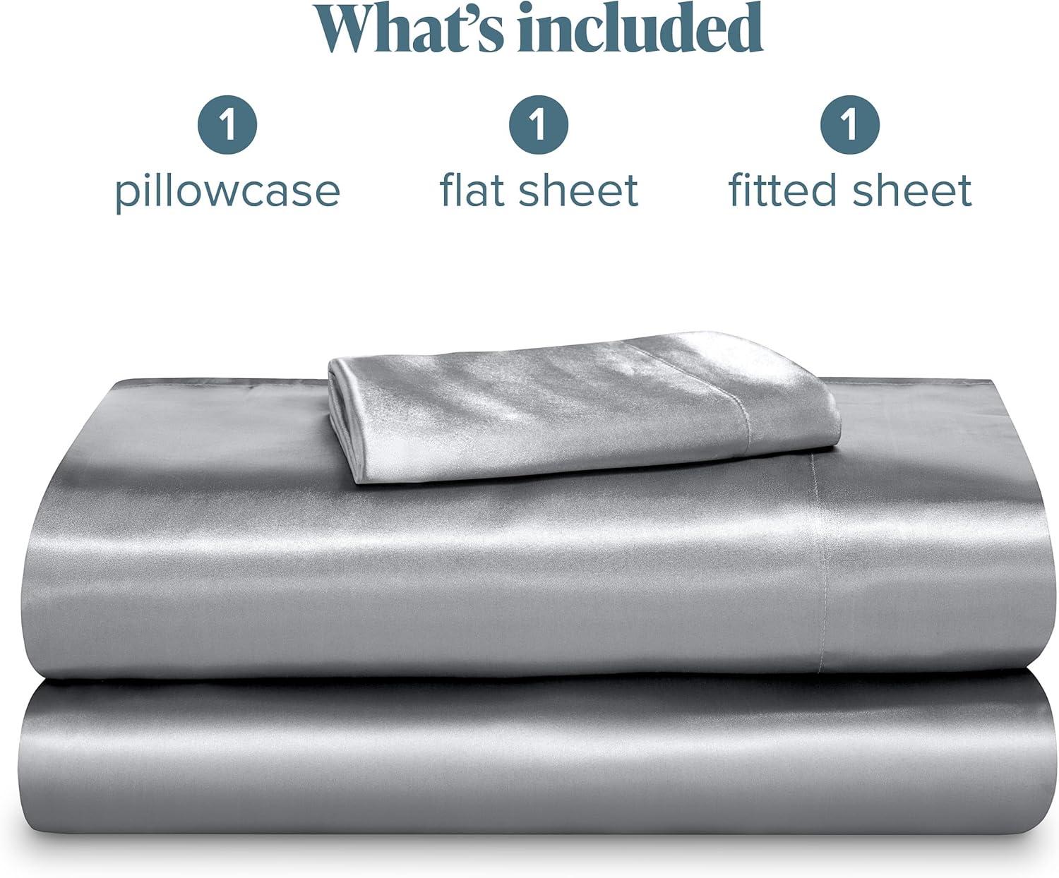 Bare Home Satin Sheet Set