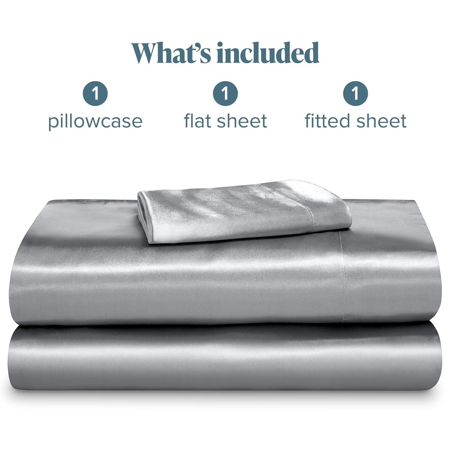 Bare Home Satin Sheet Set