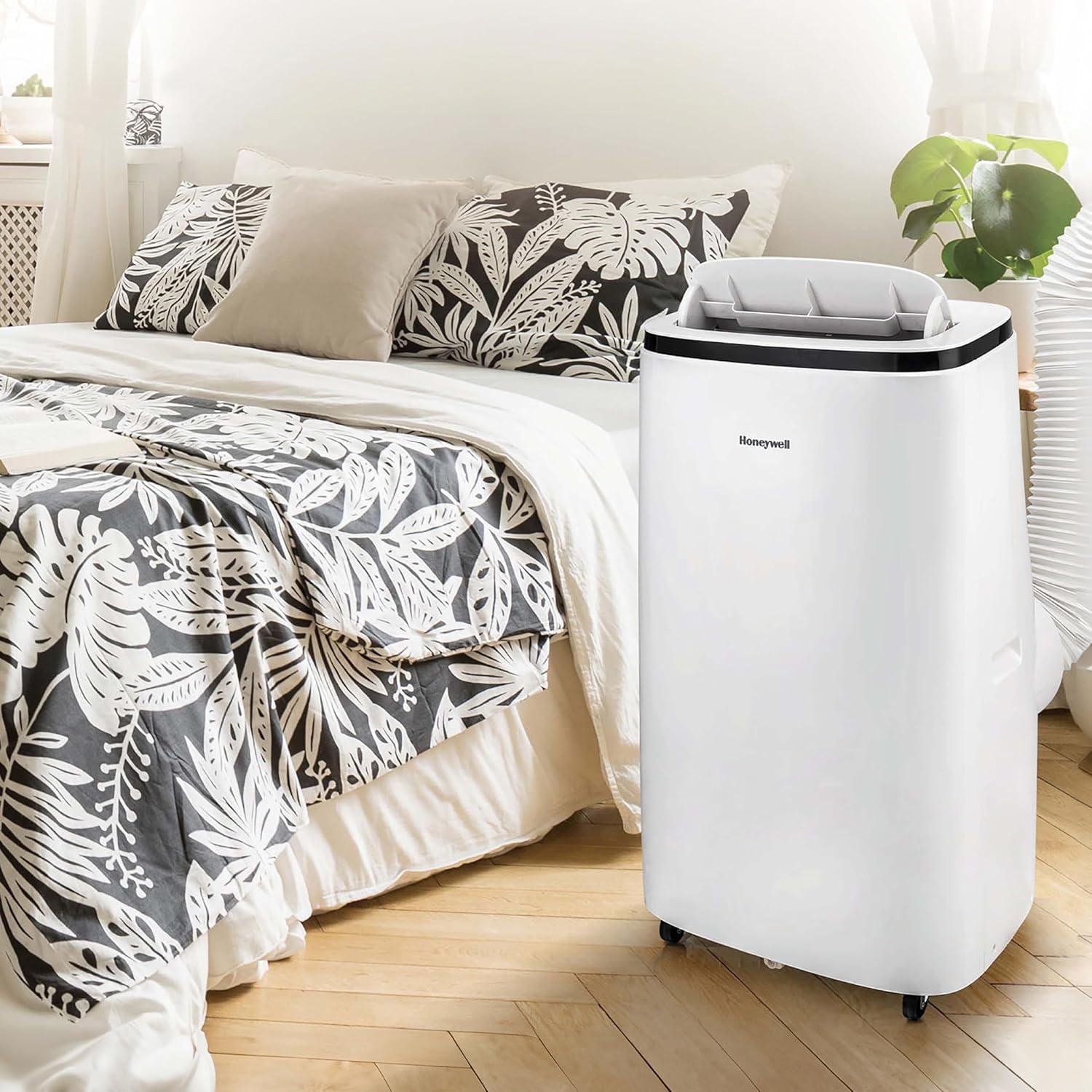 Honeywell 8,050 BTU SACC Portable Air Conditioner, 115V, 3 Fan Speeds for 550 Sq. Ft. in White