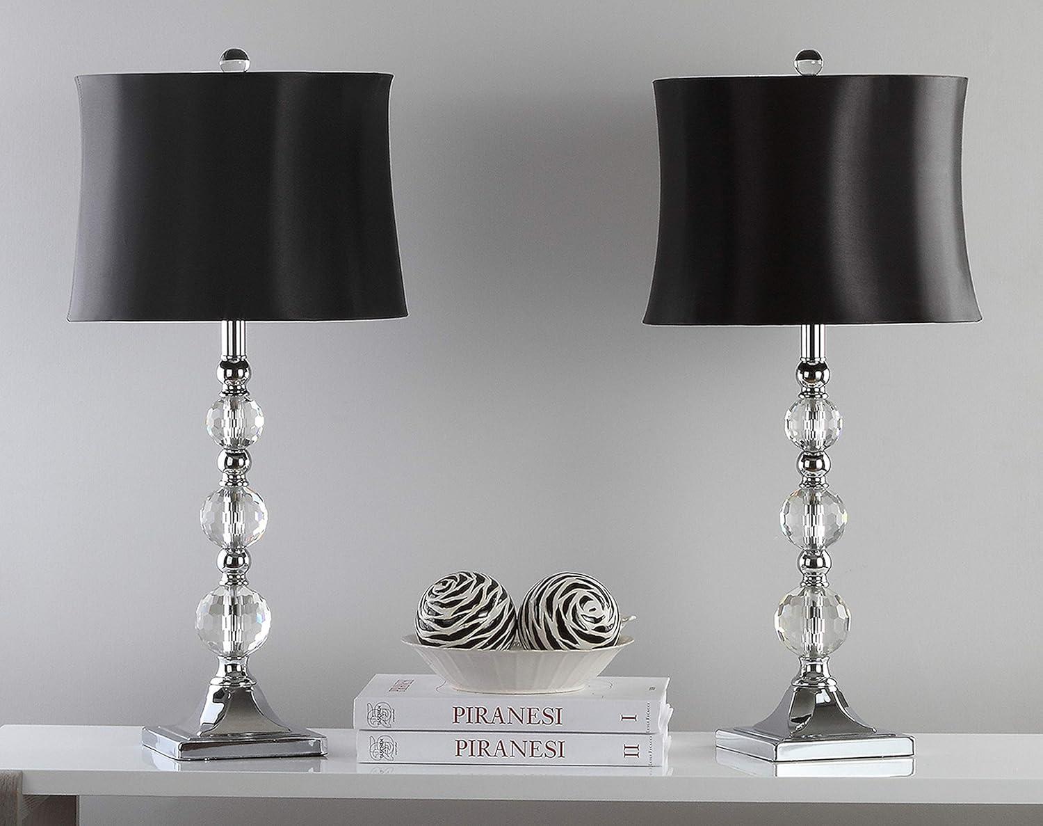 Maeve Crystal Ball Lamp (Set of 2) - Clear/White - Safavieh.