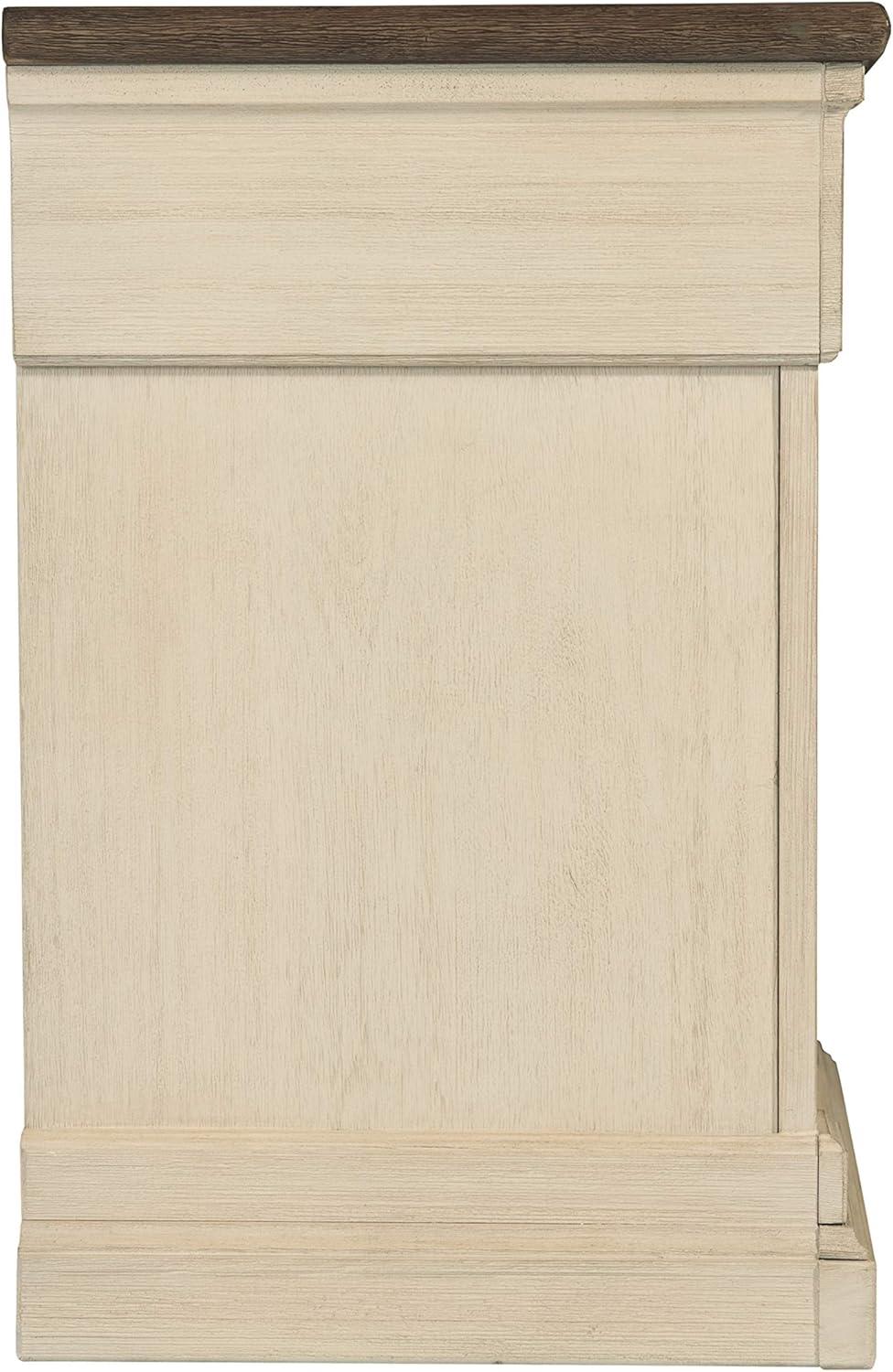 Bolanburg One Drawer Nightstand Antique White: Farmhouse Style with USB Ports - Signature Design by Ashley