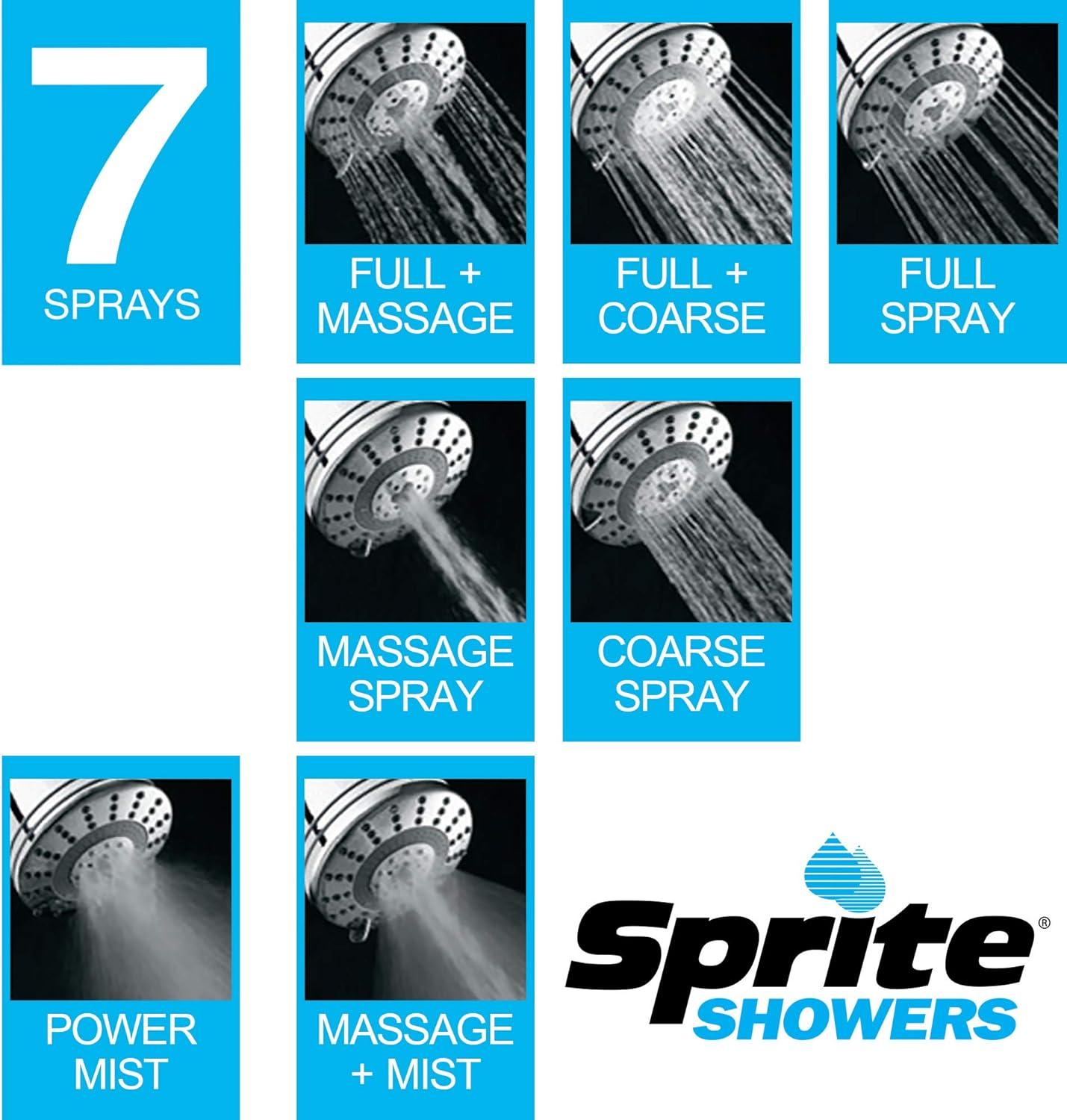 Shower Pure Chrome 7-Setting Filtered Shower Head