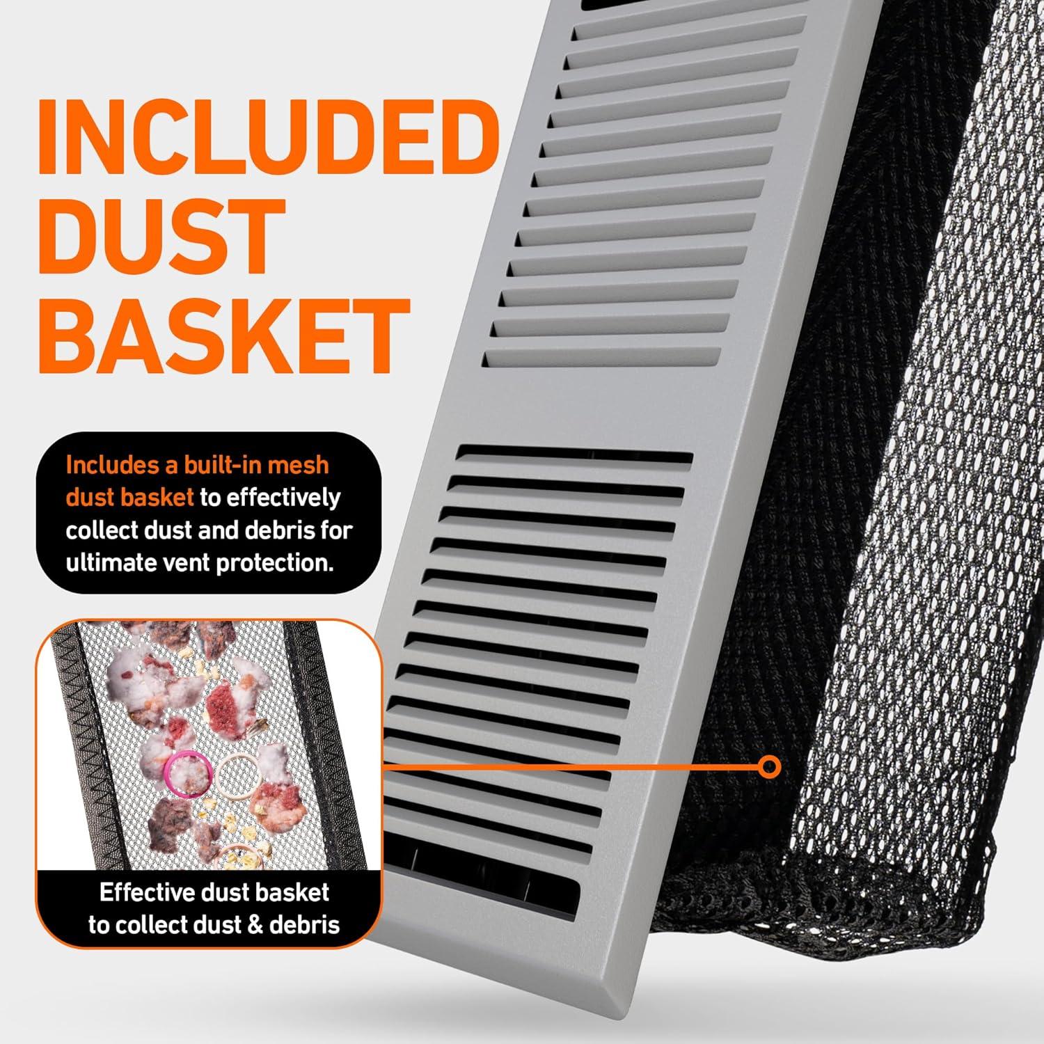 Home Intuition Contemporary Floor Vent Cover Register With Mesh Net