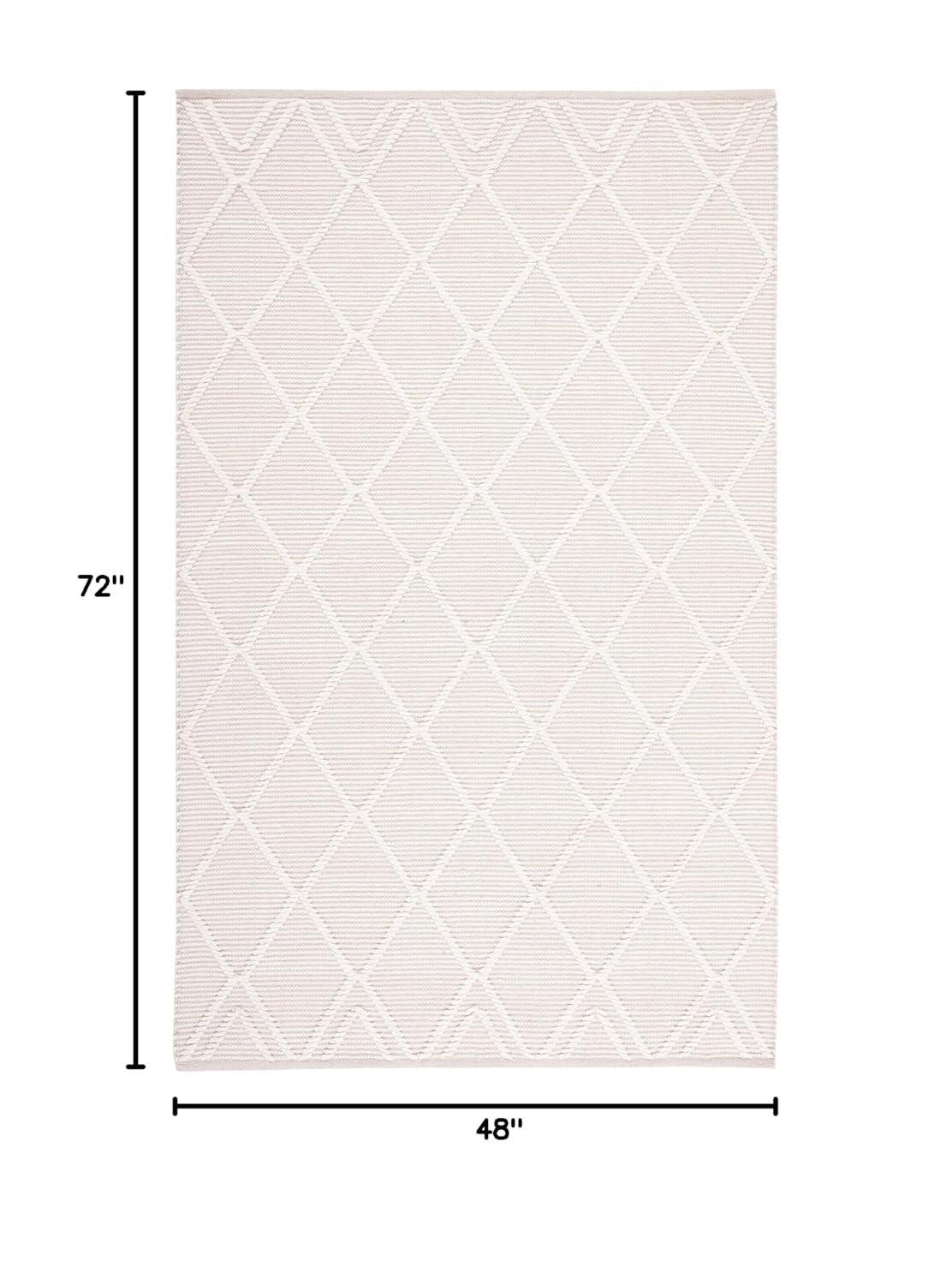 Natura NAT832 Hand Woven Area Rug - Ivory - 4'x6' - Safavieh.