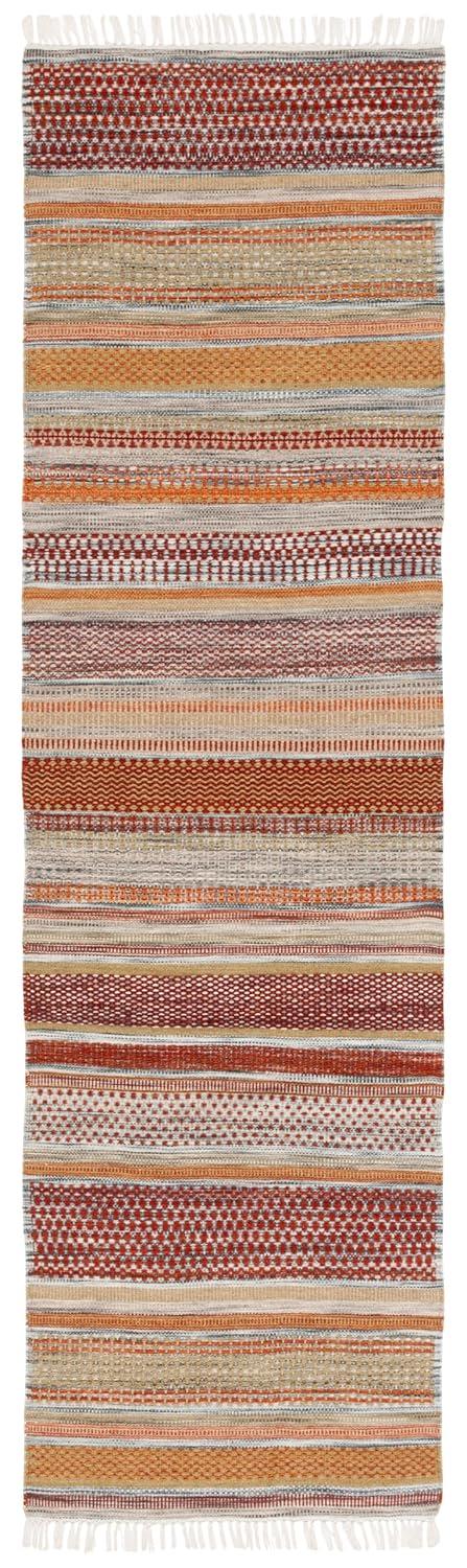 SAFAVIEH Striped Kilim STK311A Handwoven Beige Rug