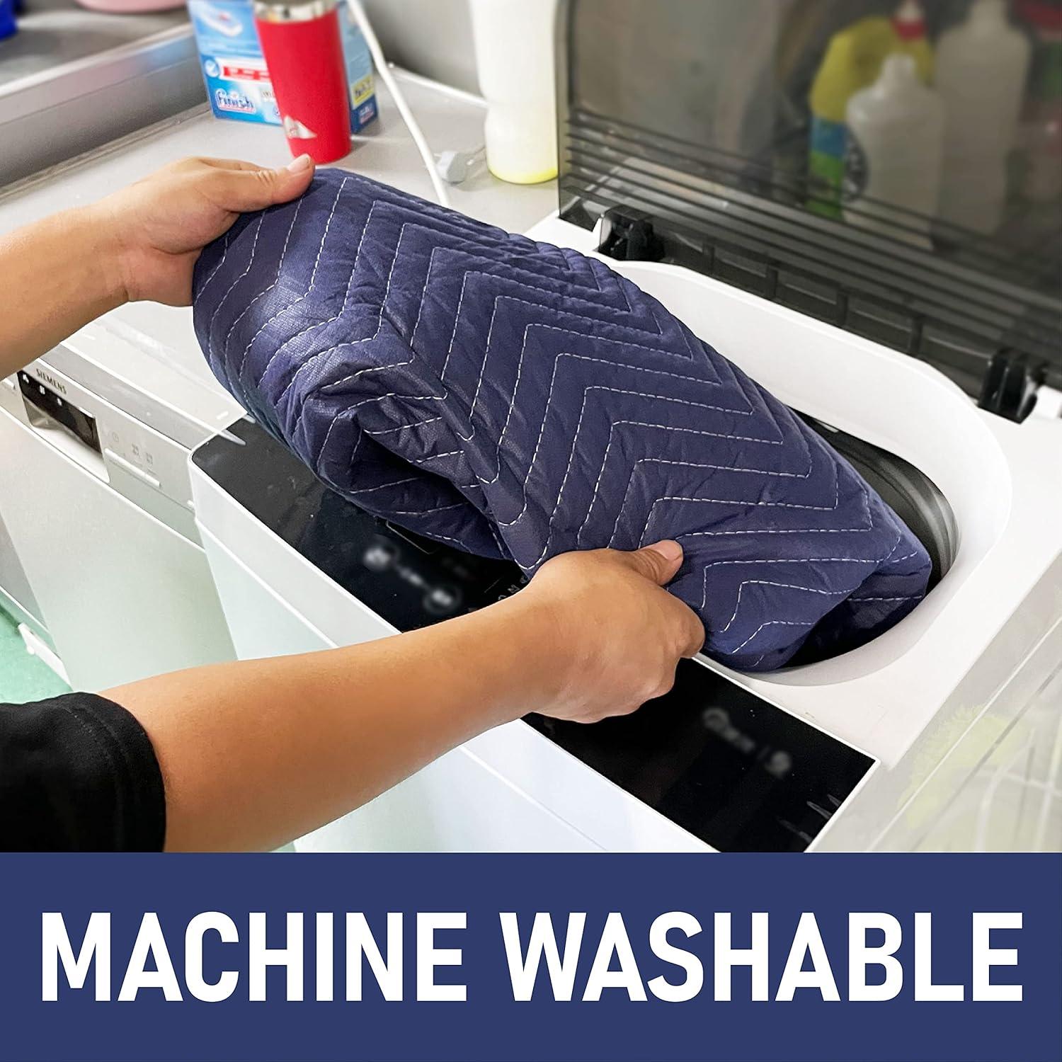 Olympia Tools 4 Moving & Packing Blankets Heavy Duty Padded Moving Blanket, 72 x 80 in, Coton Polyester