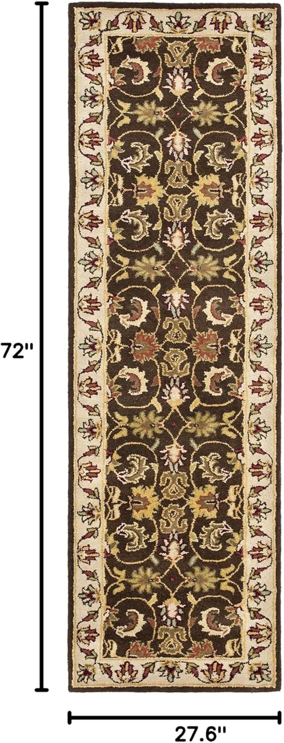 Heritage HG818 Hand Tufted Runner Rug - Brown/Beige - 2'3"x6' - Safavieh.