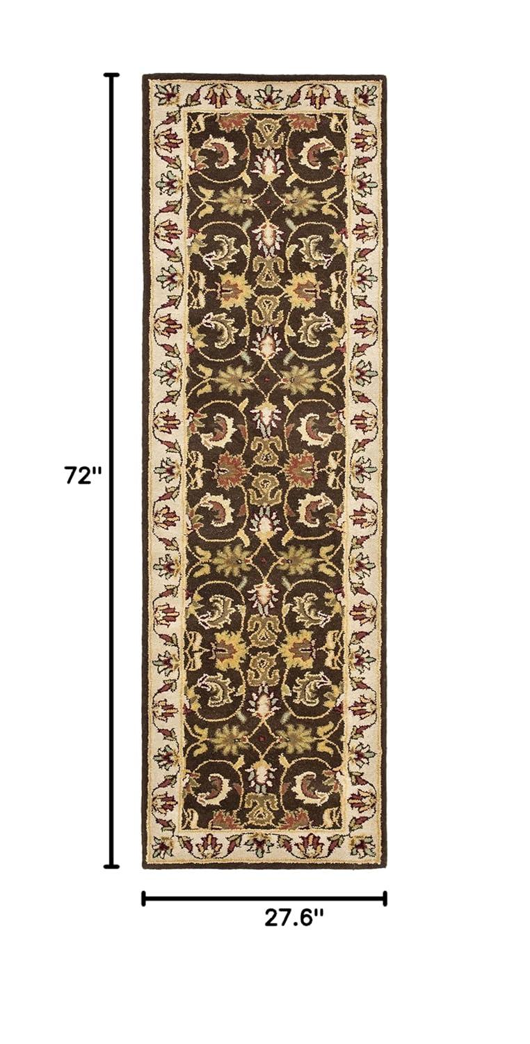 Heritage HG818 Hand Tufted Runner Rug - Brown/Beige - 2'3"x6' - Safavieh.