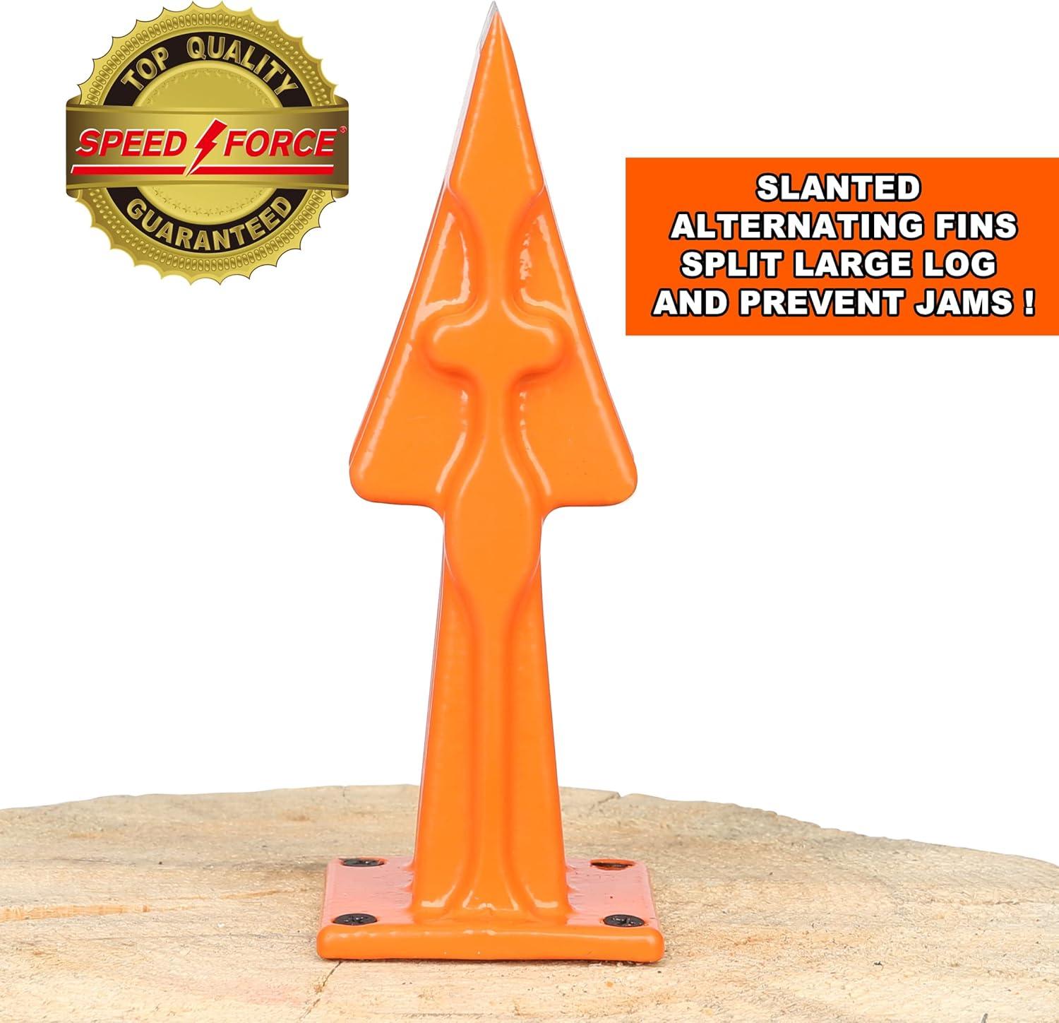 Firewood Kindling Log Wood Splitter – No Axe!Wedge Point Splits Firewood