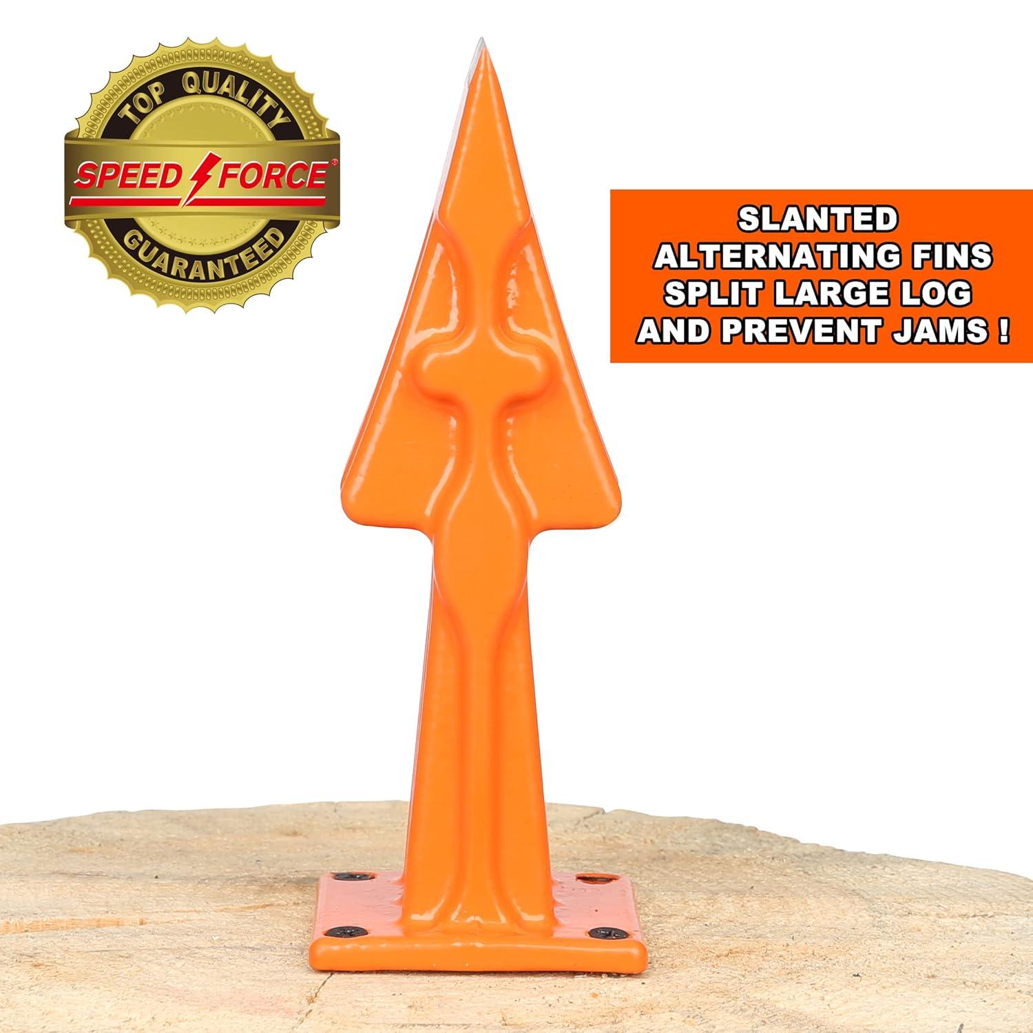 Firewood Kindling Log Wood Splitter – No Axe!Wedge Point Splits Firewood