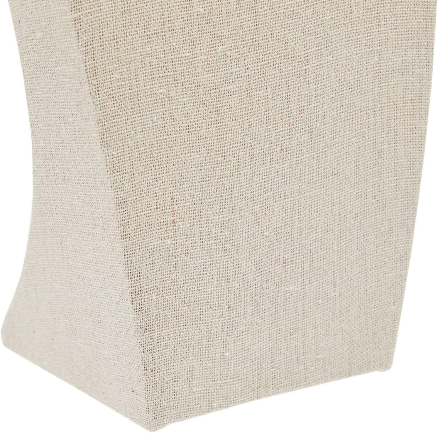 Juvale 12 Inch Linen Jewelry Display Bust, Necklace Mannequin Holder Stand for Retail Stores and Trade Shows (Beige)