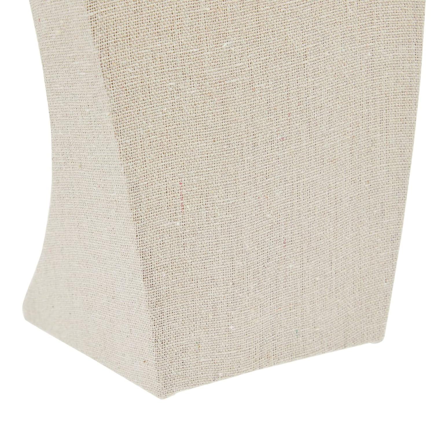 Juvale 12 Inch Linen Jewelry Display Bust, Necklace Mannequin Holder Stand for Retail Stores and Trade Shows (Beige)