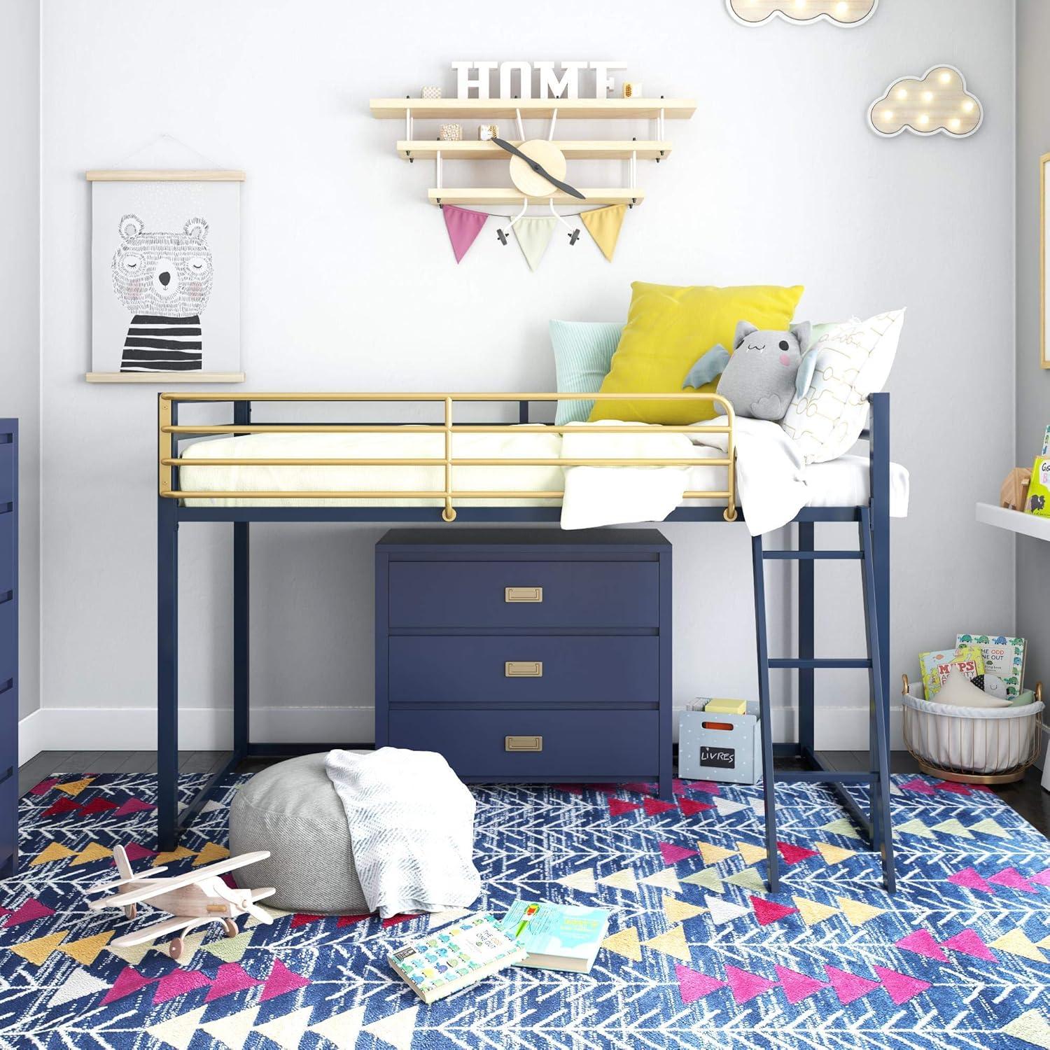 Monarch Hill Haven Twin Metal Platform Loft Bed by Little Seeds