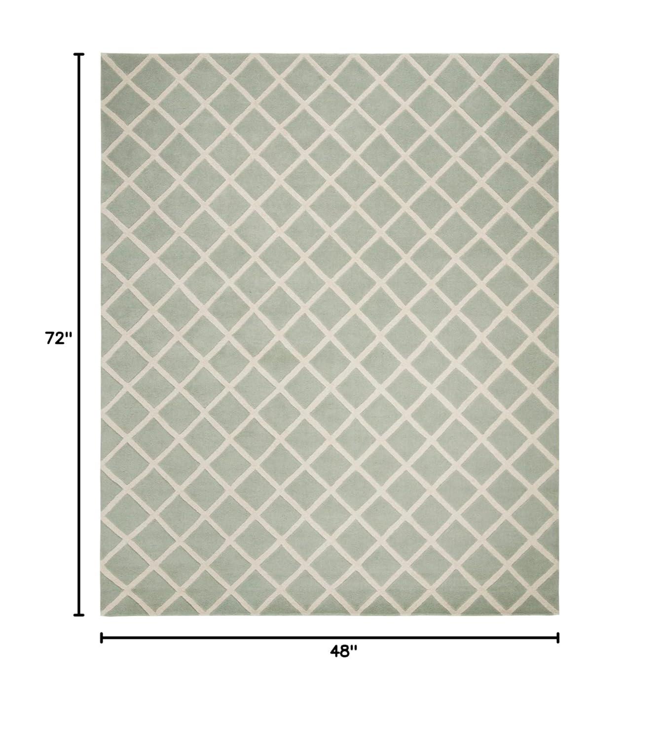 SAFAVIEH Chatham CHT718E Handmade Grey / Ivory Rug