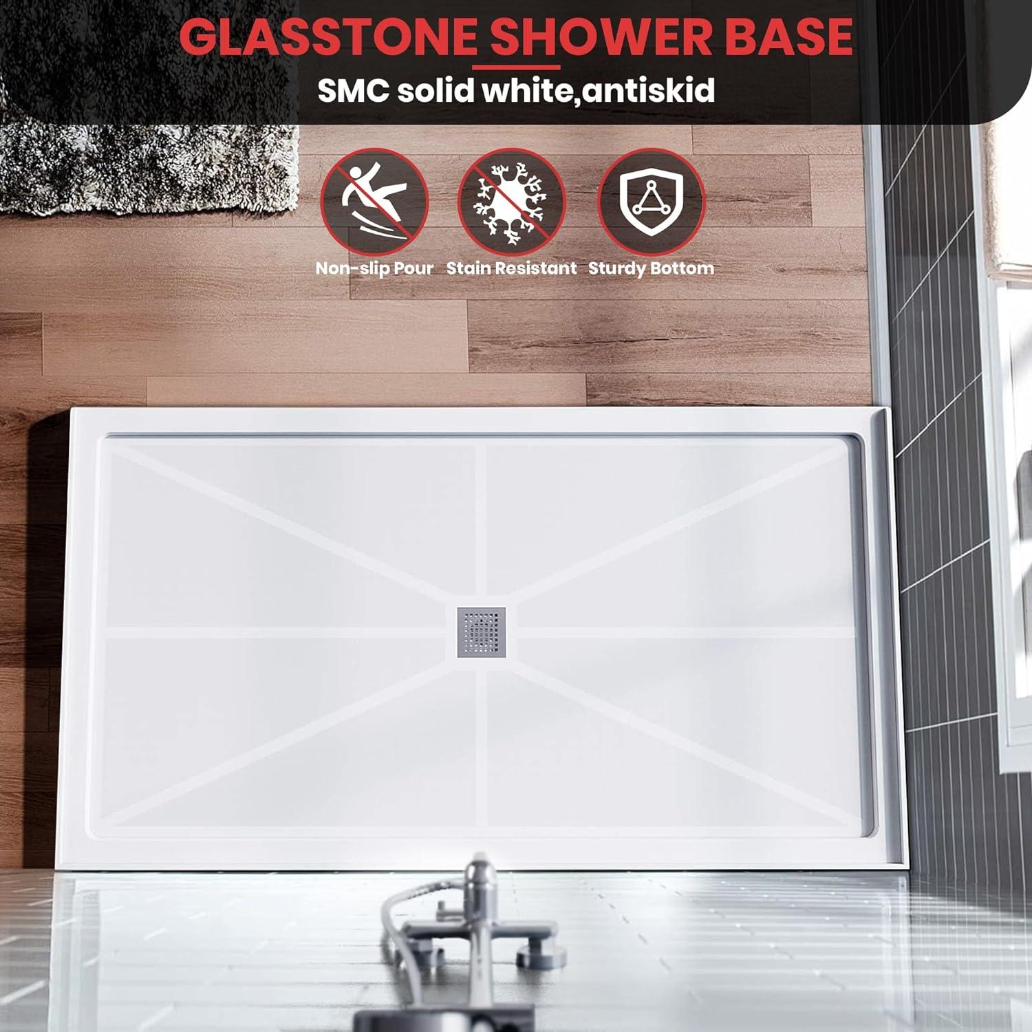 48'' W 32'' D Rectangular Single Shower Base